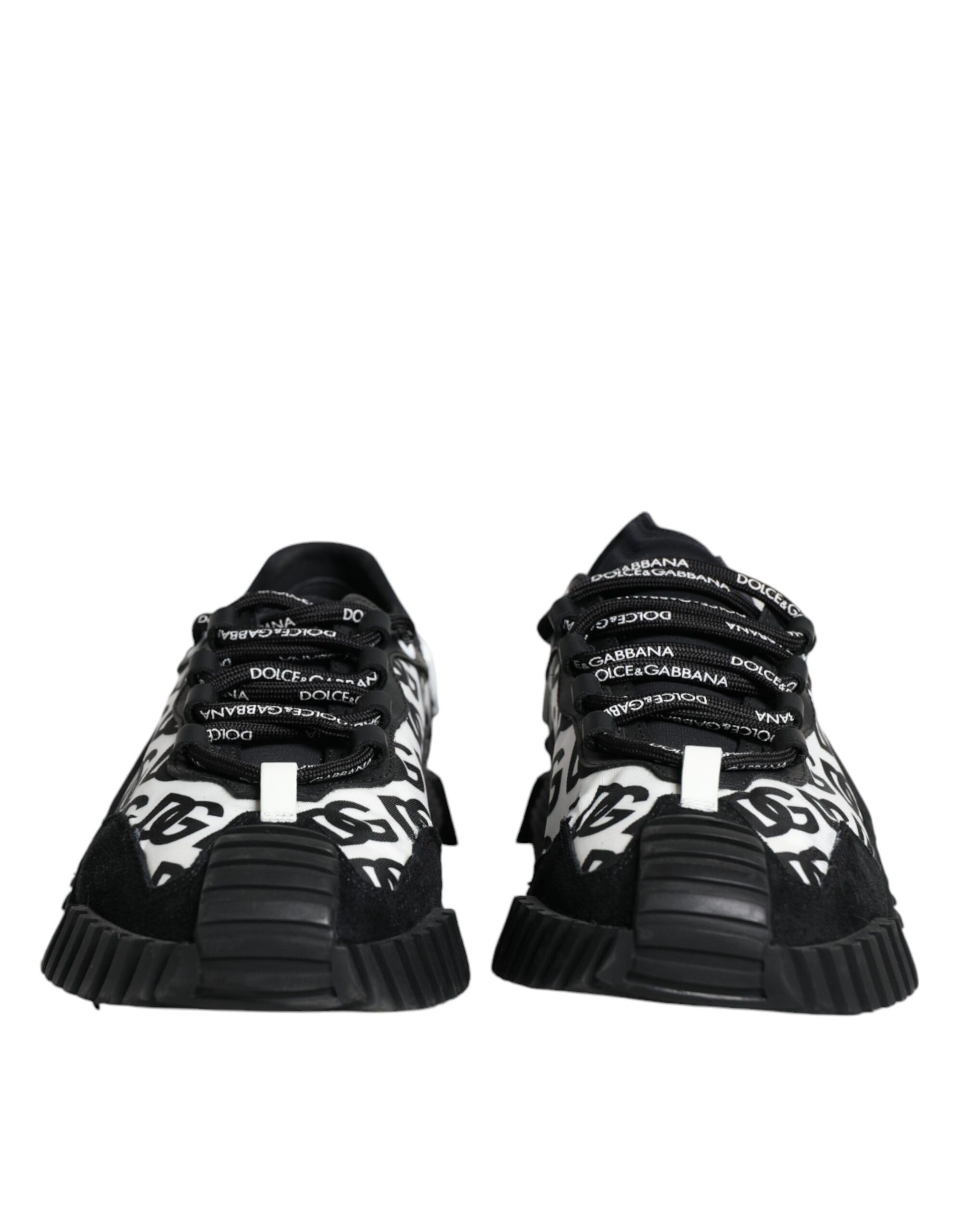 Black Logo Lace Up Low Top NS1 Sneakers Men's Shoes (Pre-Owned) - Dolce & Gabbana - Modalova