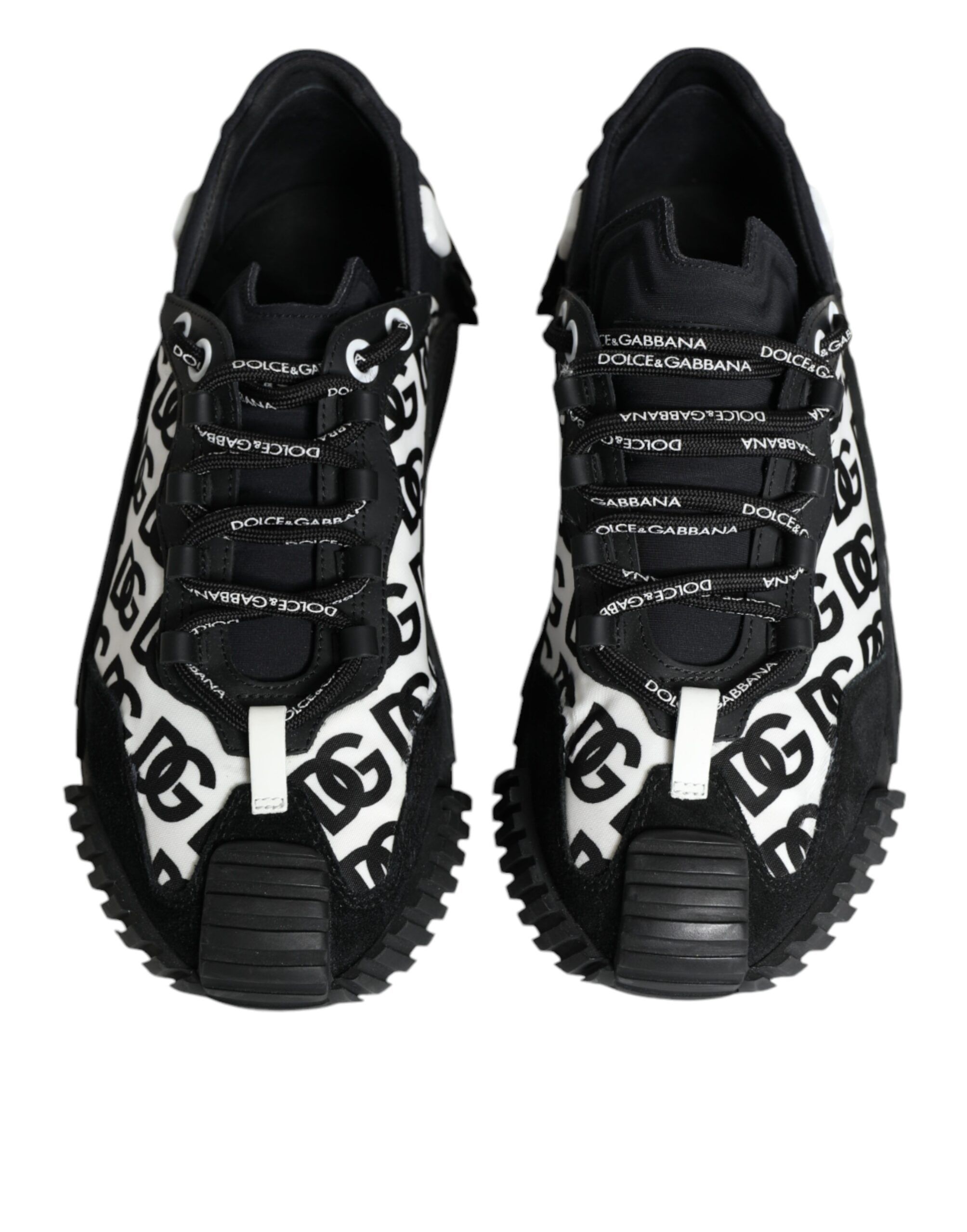 Black Logo Lace Up Low Top NS1 Sneakers Men's Shoes (Pre-Owned) - Dolce & Gabbana - Modalova