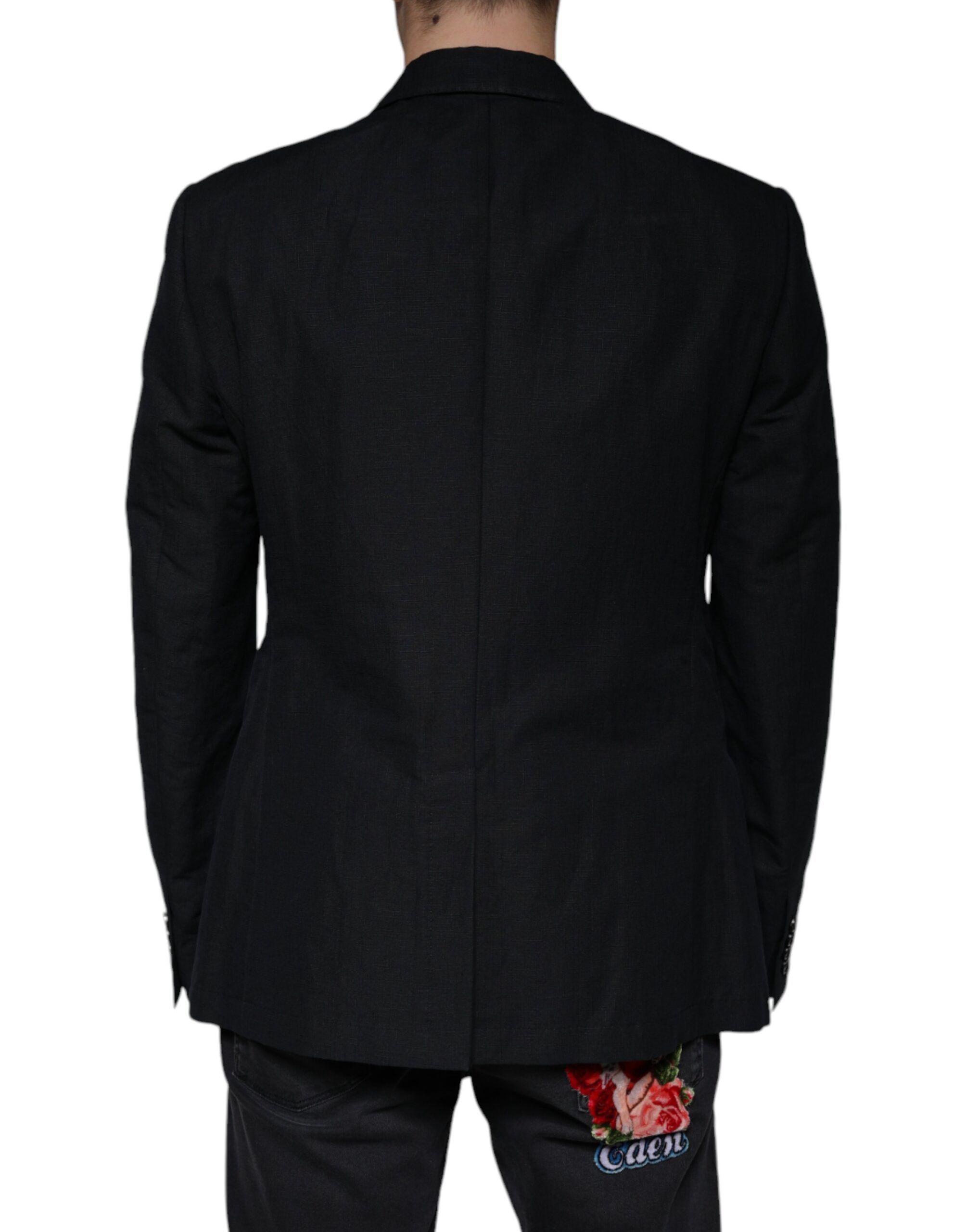 Linen Double Breasted Dress Men's Blazer - Dolce & Gabbana - Modalova