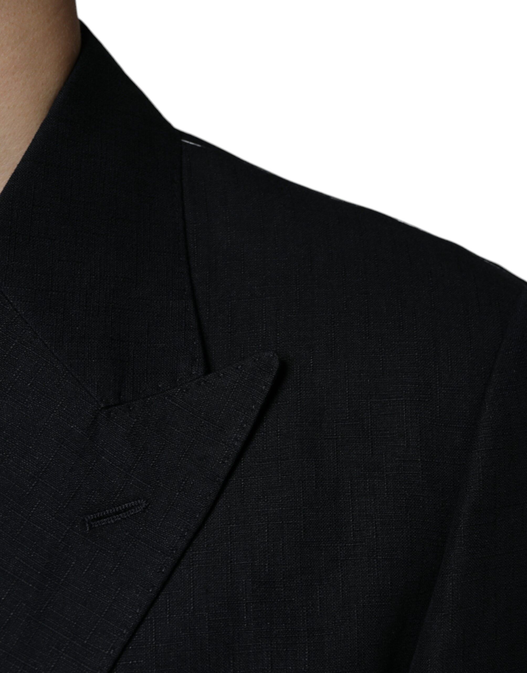Linen Double Breasted Dress Men's Blazer - Dolce & Gabbana - Modalova