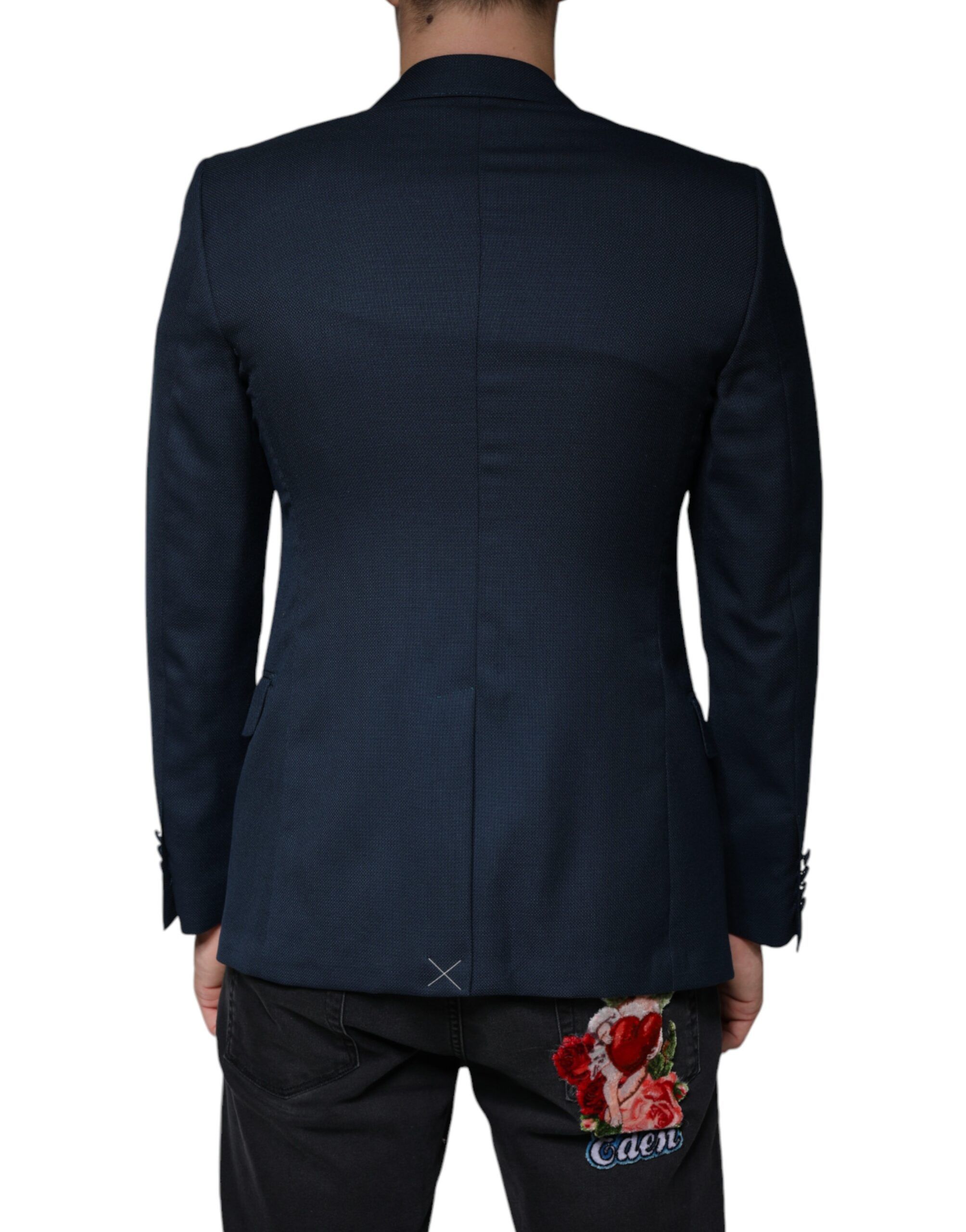 Wool Logo Single Breasted Coat Men's Blazer (Pre-Owned) - Dolce & Gabbana - Modalova