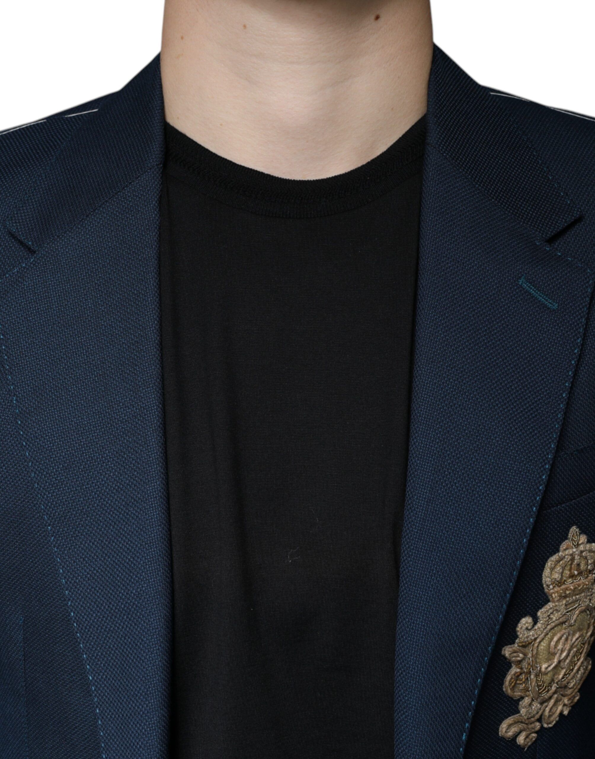 Wool Logo Single Breasted Coat Men's Blazer (Pre-Owned) - Dolce & Gabbana - Modalova