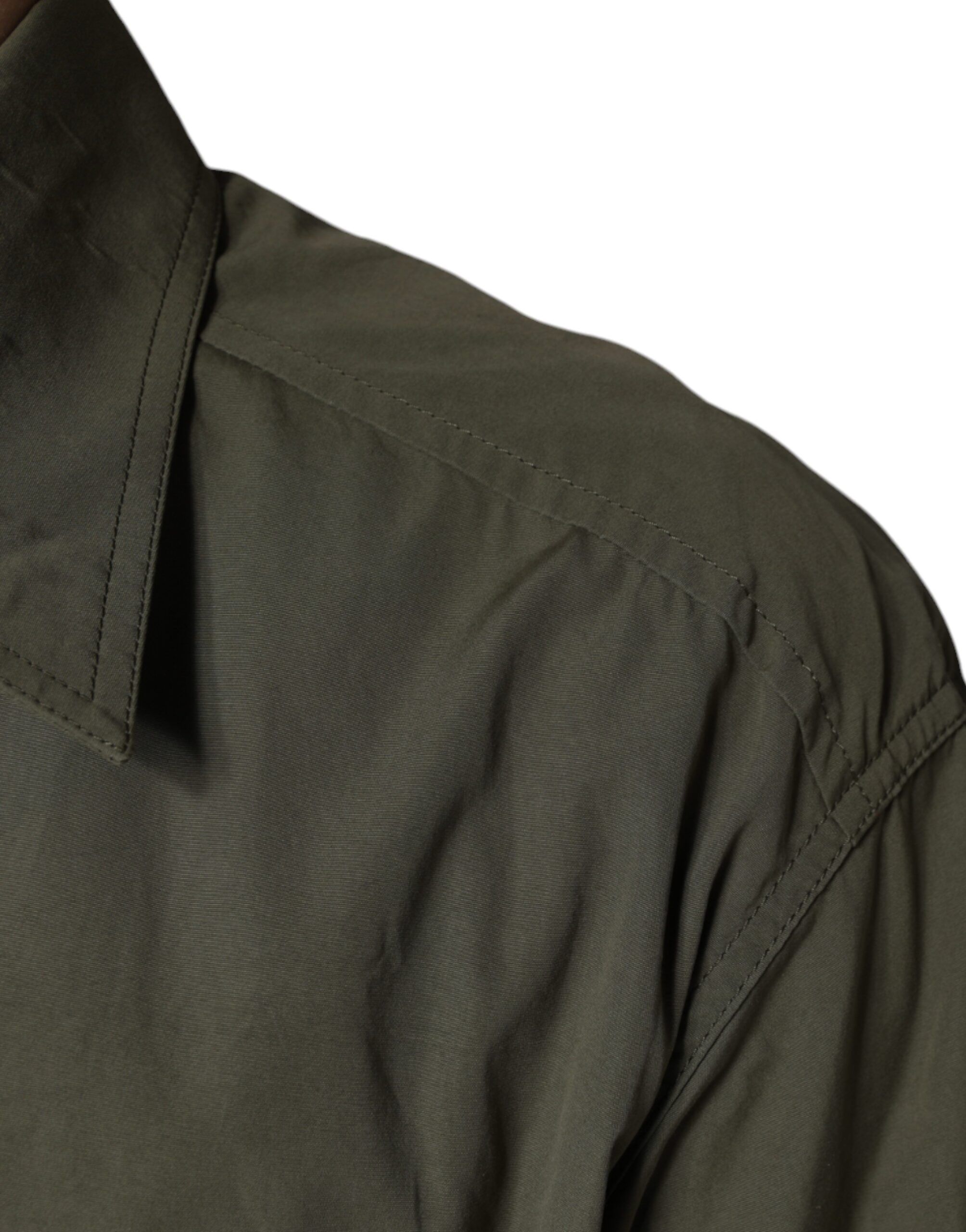 Military Cotton Bend Collared Coat Men's Jacket (Pre-Owned) - Dolce & Gabbana - Modalova