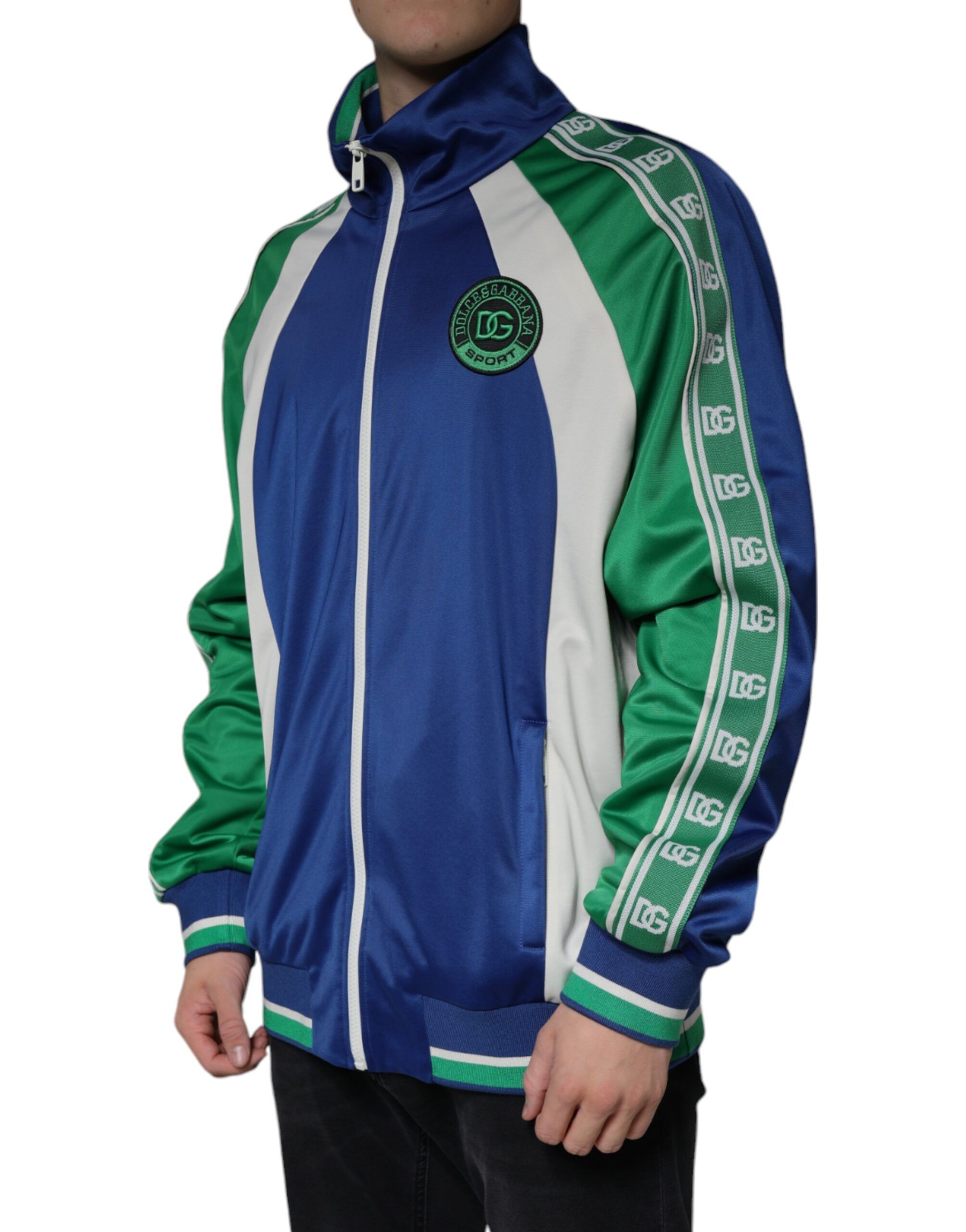 Polyester Full Zip Bomber Men's Jacket (Pre-Owned) - Dolce & Gabbana - Modalova