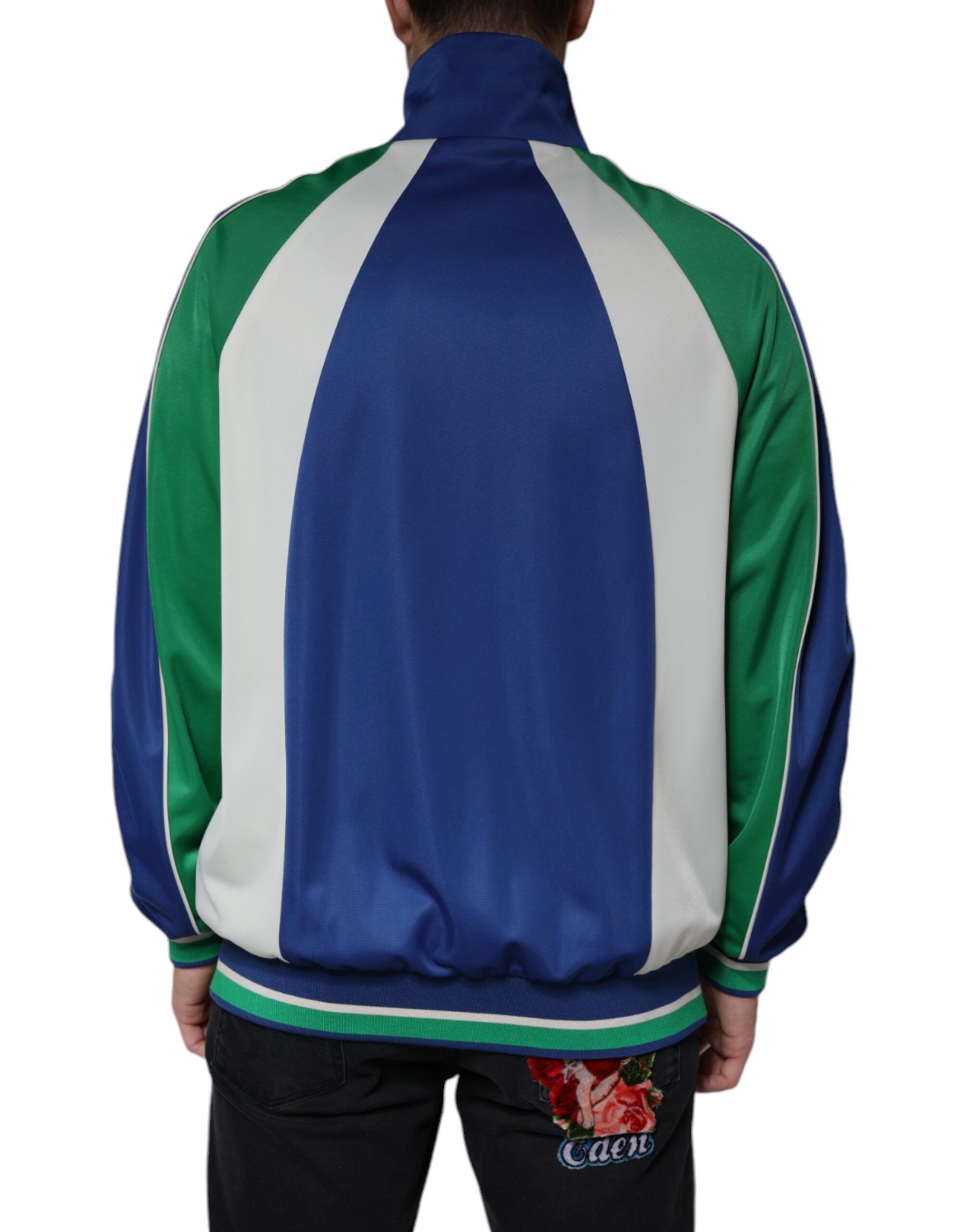 Polyester Full Zip Bomber Men's Jacket - Dolce & Gabbana - Modalova