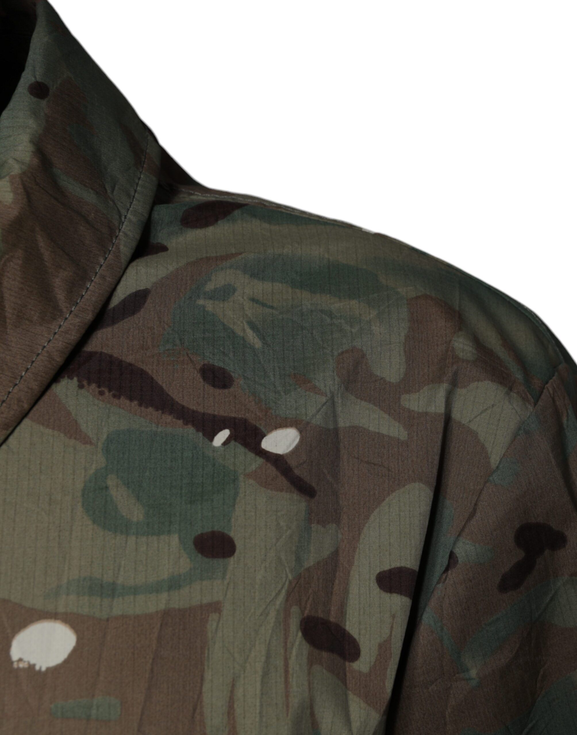 Camouflage Collared Coat Men's Jacket (Pre-Owned) - Dolce & Gabbana - Modalova