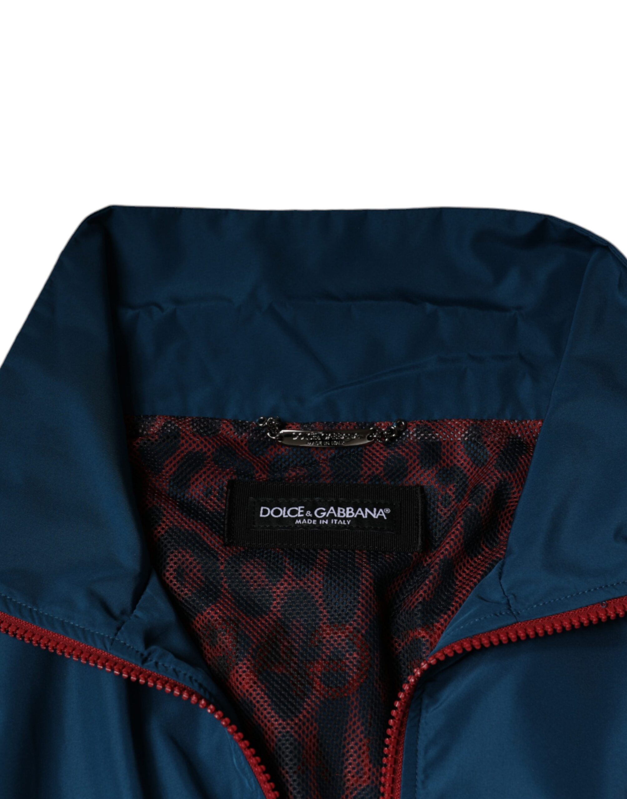 Polyester Full Zip Men's Jacket - Dolce & Gabbana - Modalova