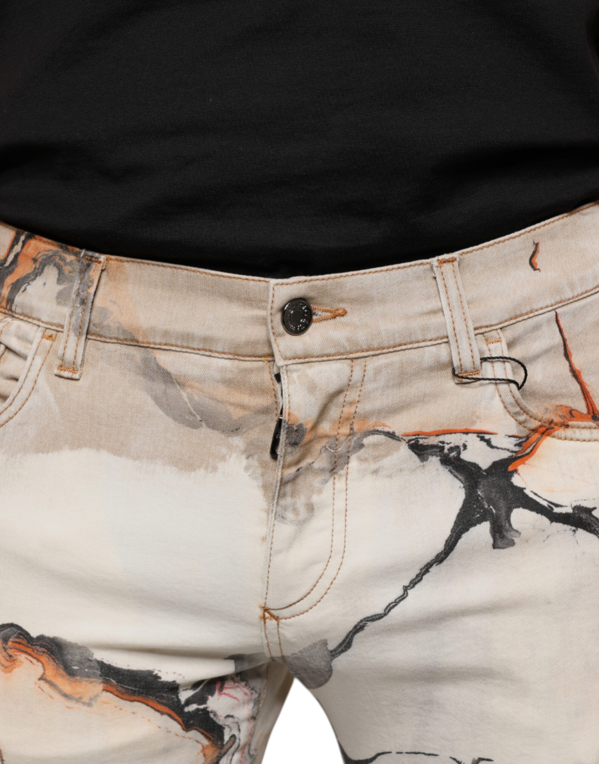 Printed Cotton Men Bermuda Men's Shorts - Dolce & Gabbana - Modalova