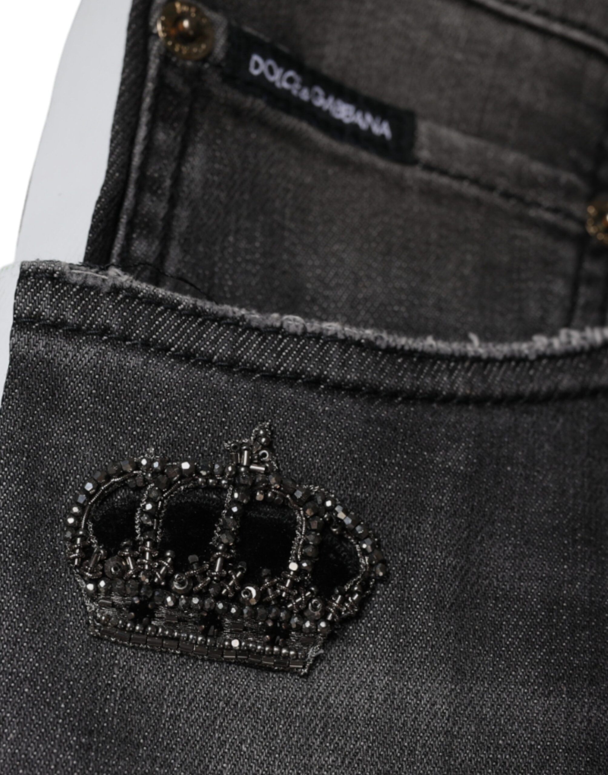 Tattered Cotton Skinny Men Denim Men's Jeans (Pre-Owned) - Dolce & Gabbana - Modalova