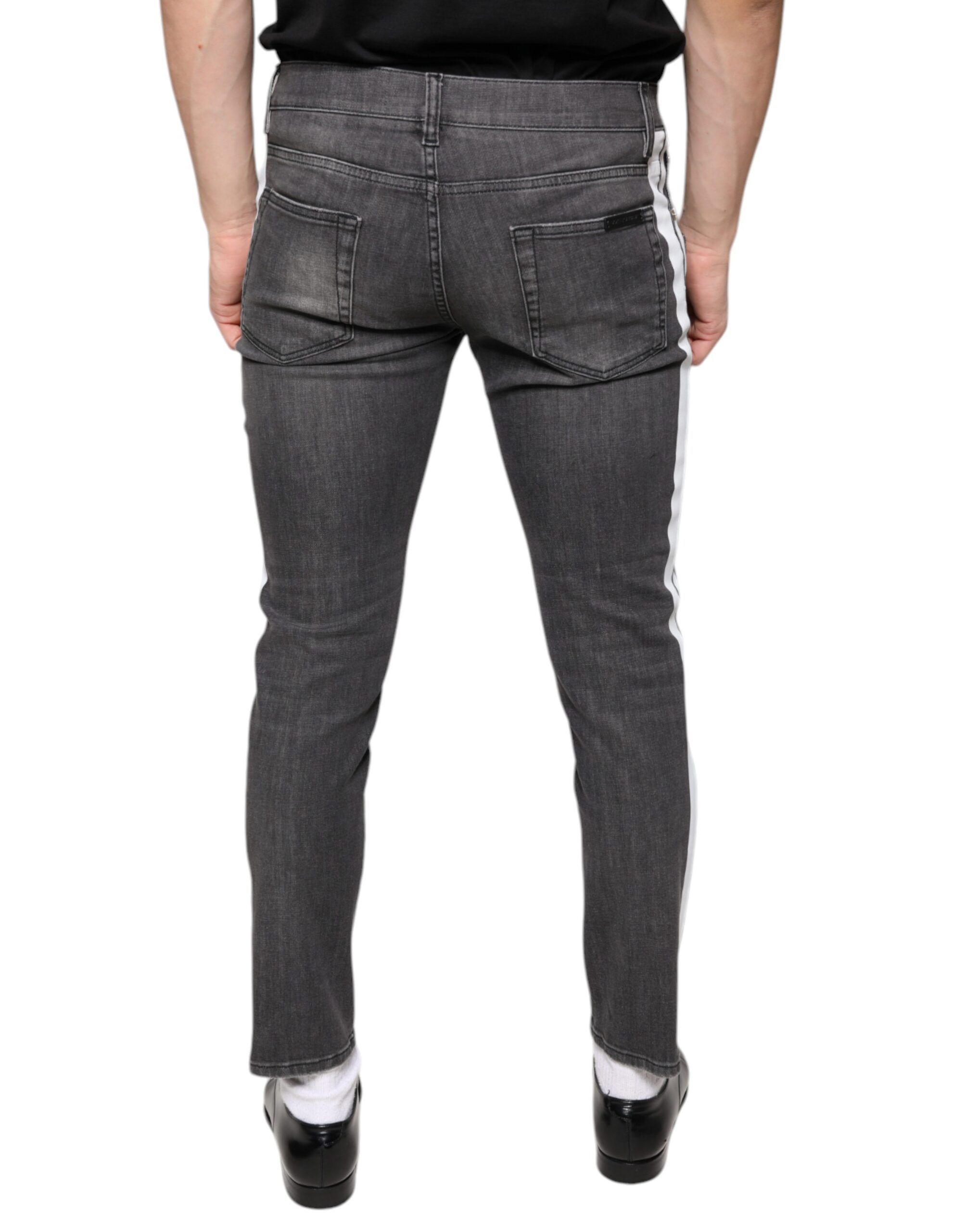 Tattered Cotton Skinny Men Denim Men's Jeans (Pre-Owned) - Dolce & Gabbana - Modalova