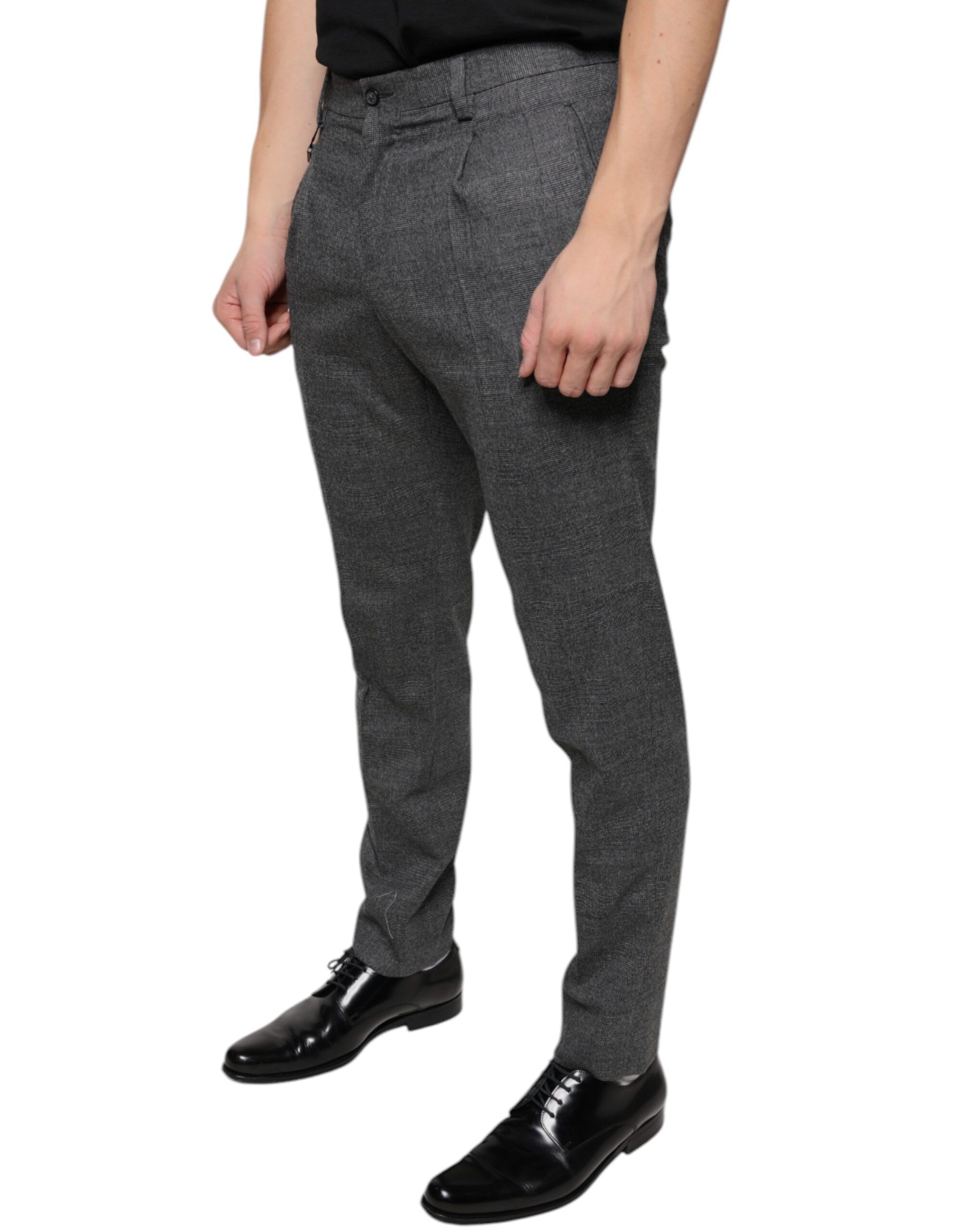 Check Tartan Wool Skinny Men's Pants - Dolce & Gabbana - Modalova