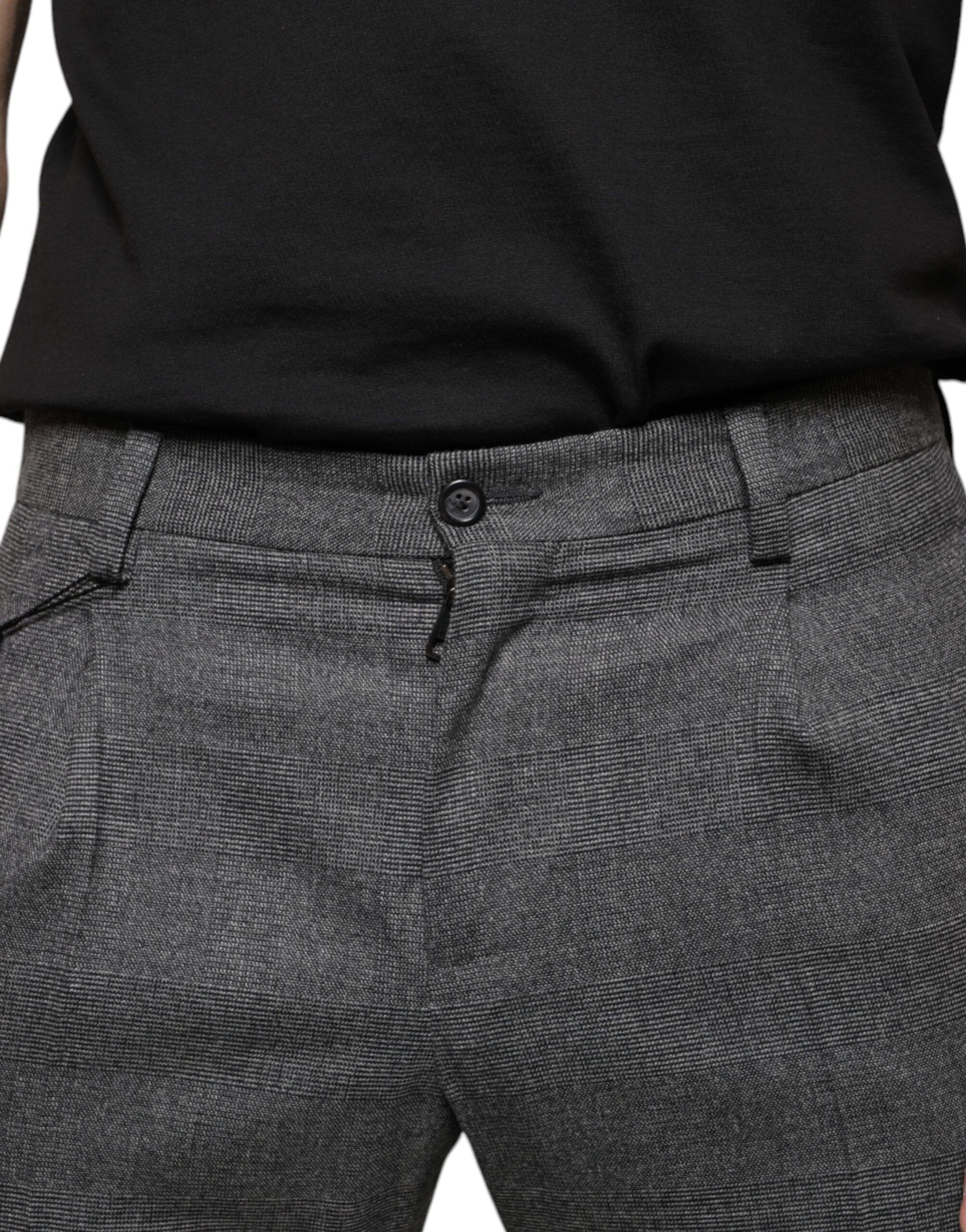 Check Tartan Wool Skinny Men's Pants - Dolce & Gabbana - Modalova