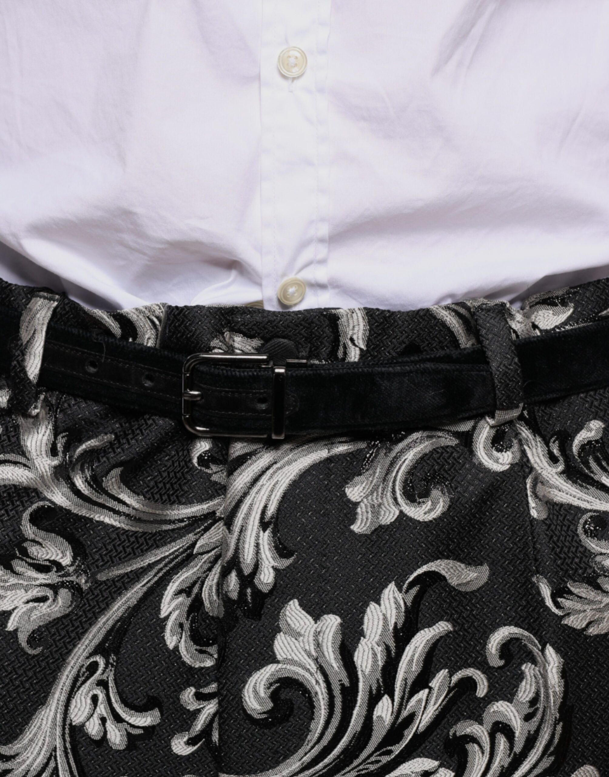 Jacquard Skinny Dress Men's Pants - Dolce & Gabbana - Modalova