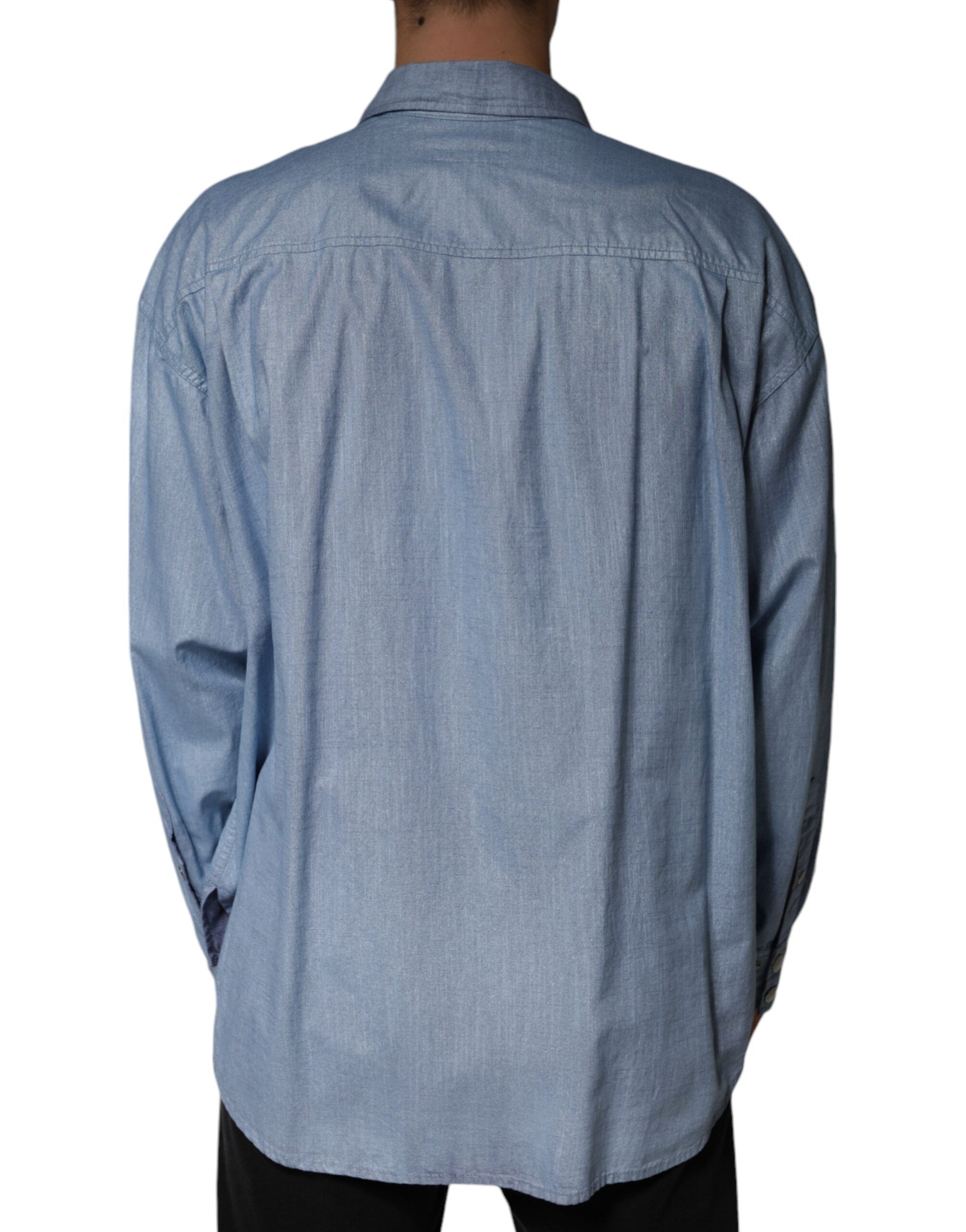 Cotton Button Down Casual Men's Shirt - Dolce & Gabbana - Modalova