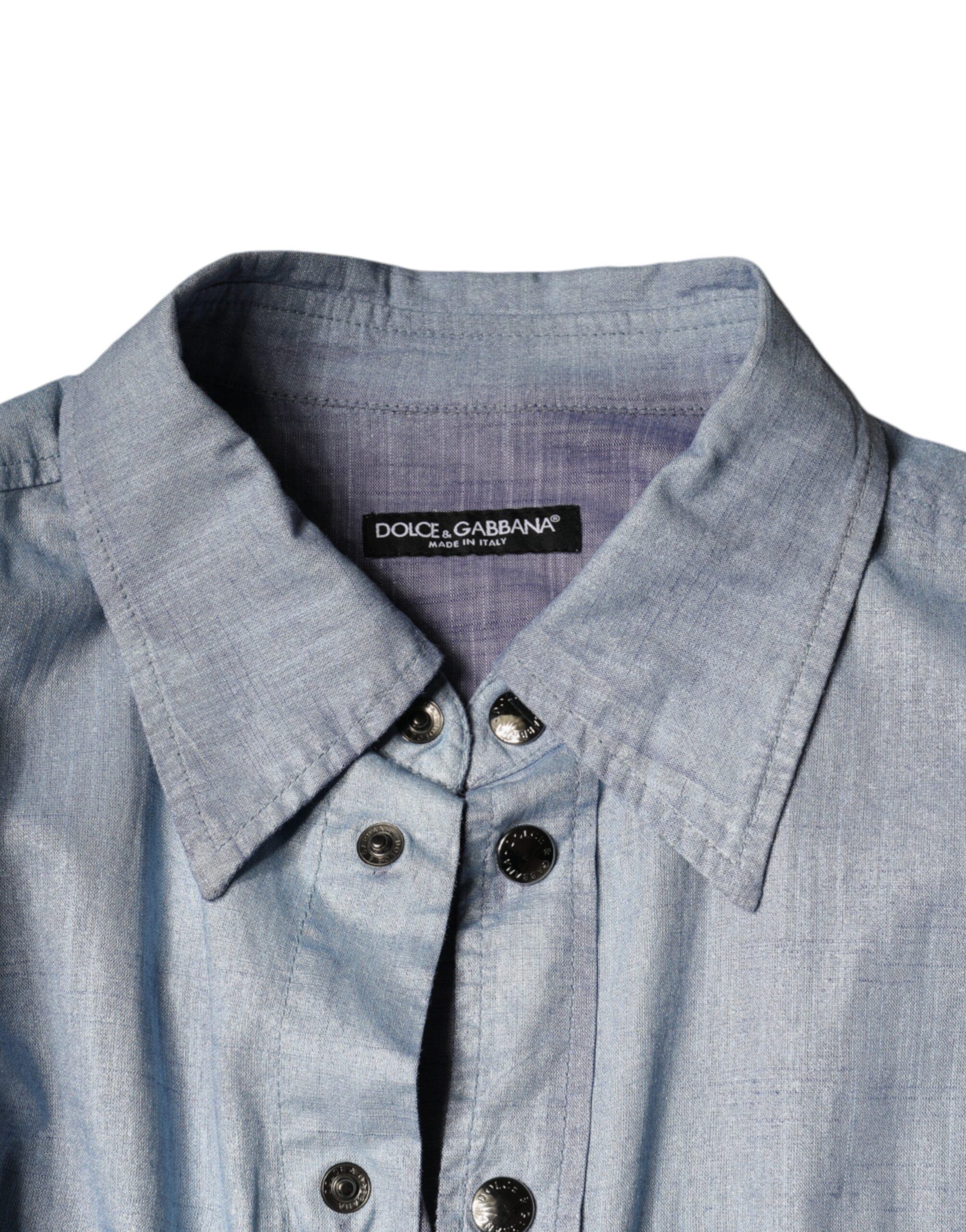 Cotton Button Down Casual Men's Shirt - Dolce & Gabbana - Modalova