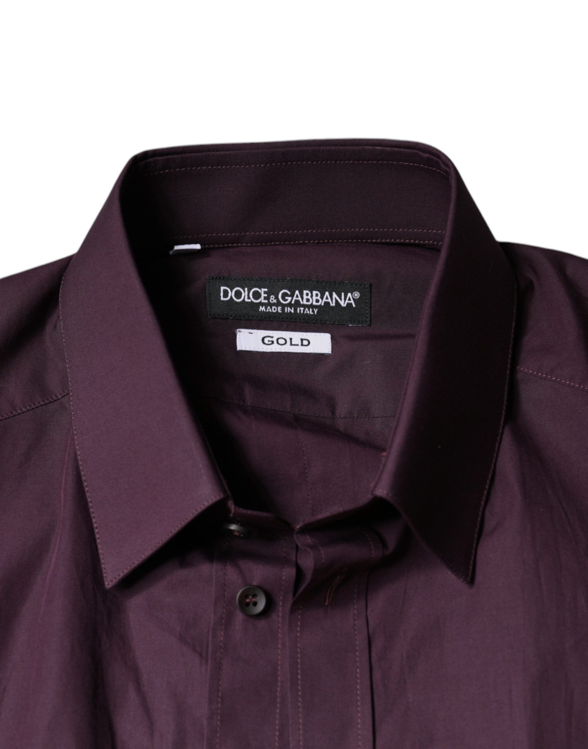 Dark Cotton Dress GOLD Men Formal Men's Shirt (Pre-Owned) - Dolce & Gabbana - Modalova