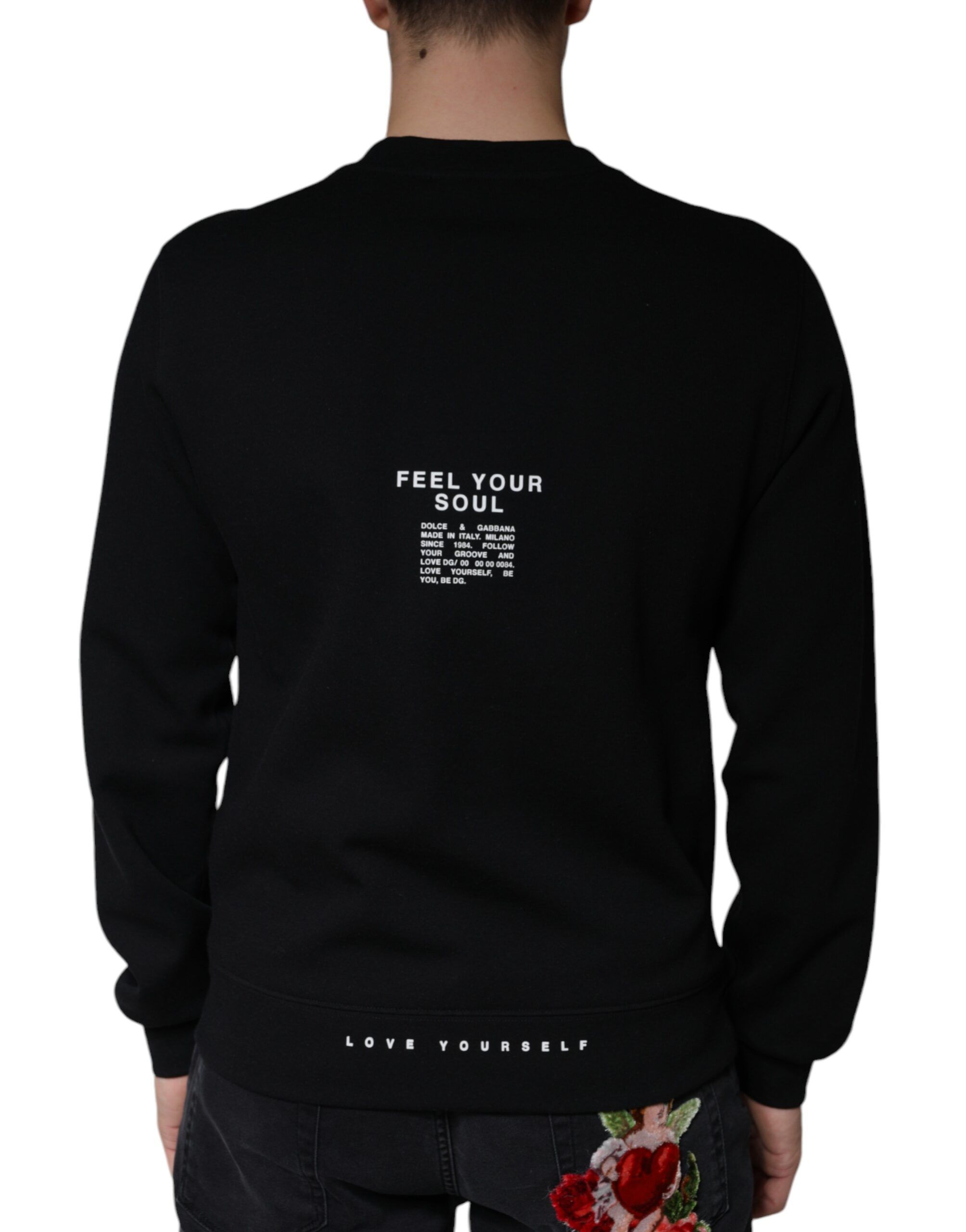 Logo Print CrewNeck Sweatshirt Men's Sweater - Dolce & Gabbana - Modalova