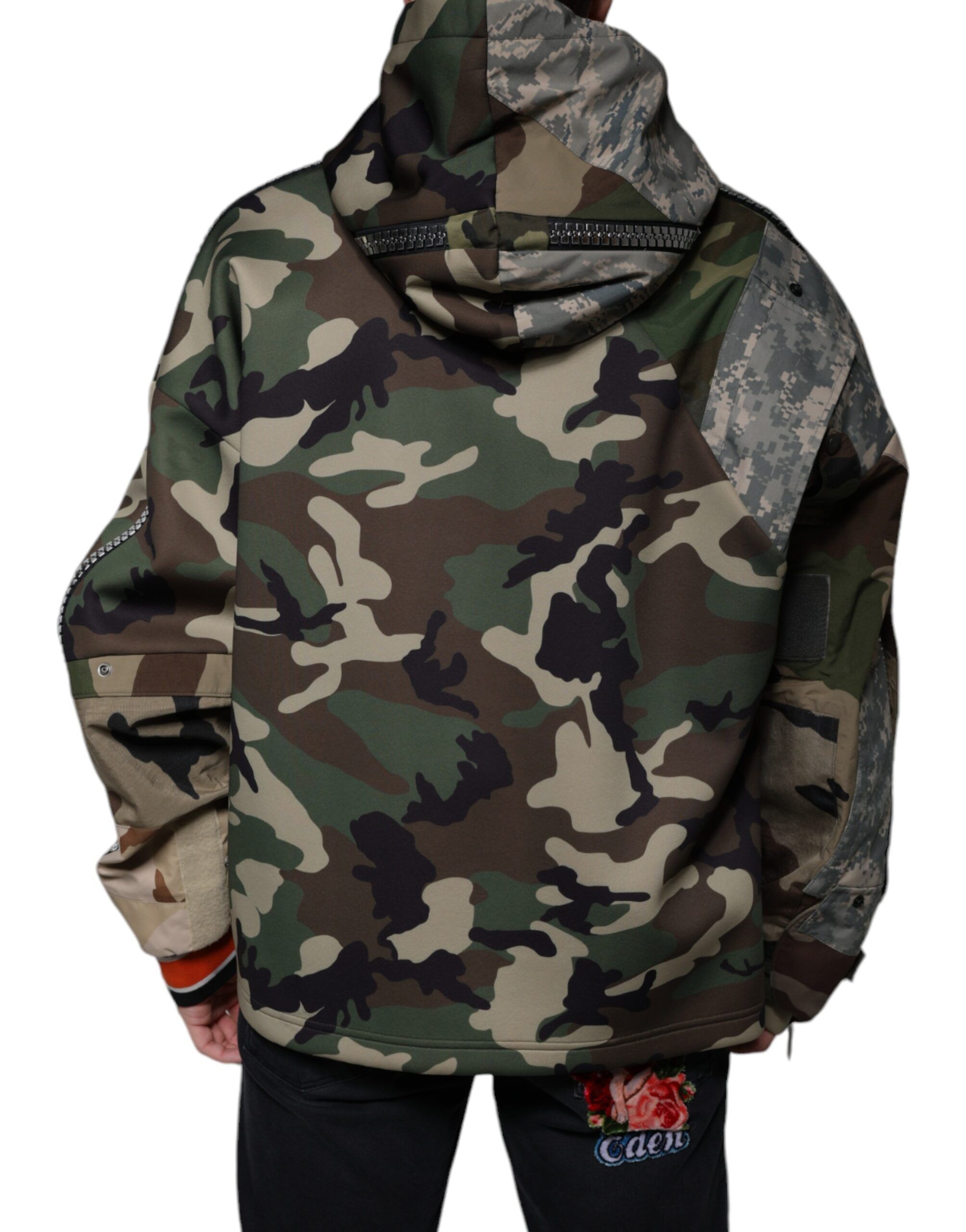 Camouflage Hooded Sweatshirt Men's Sweater - Dolce & Gabbana - Modalova