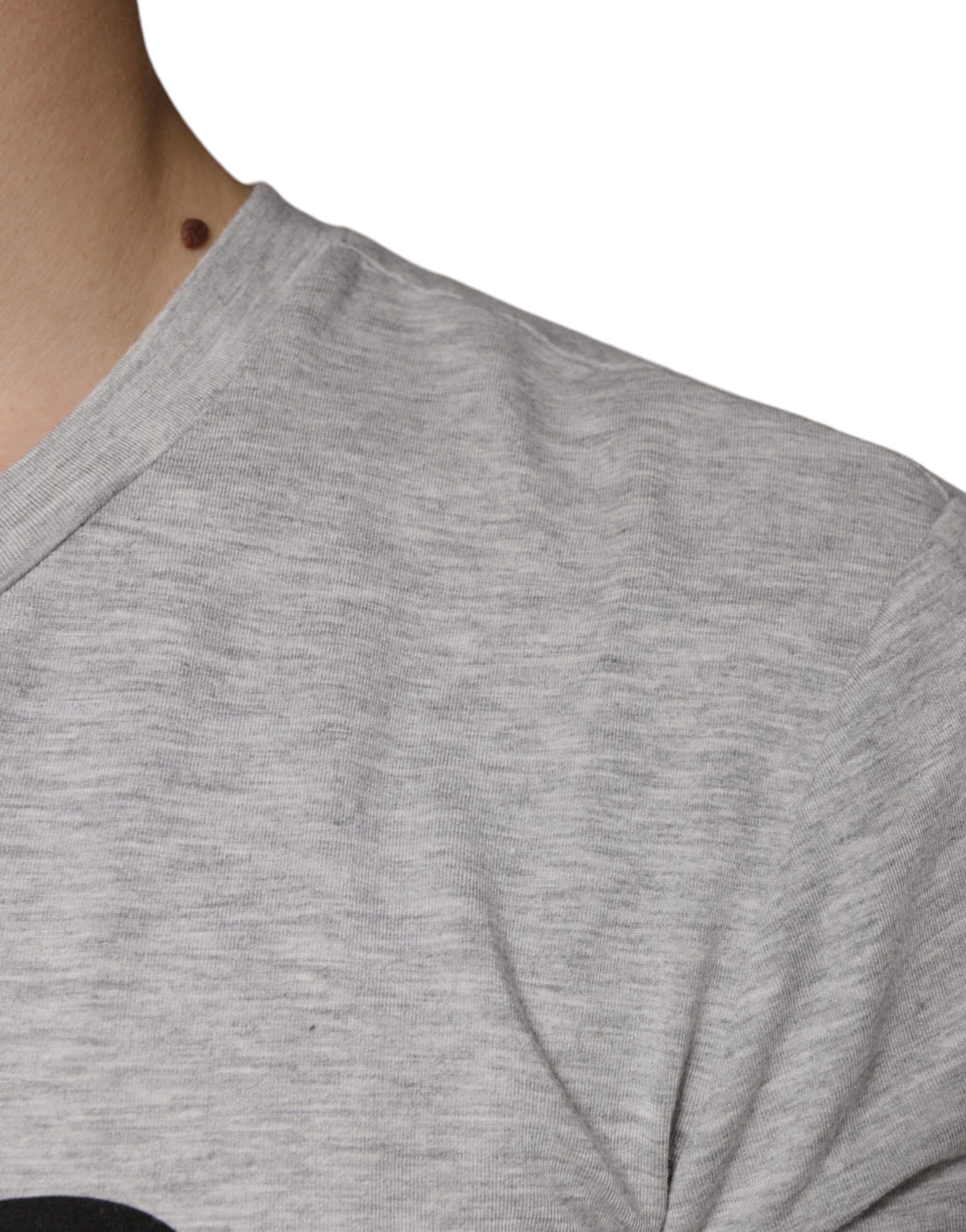 Logo Print Crewneck Short Sleeve Men's T-shirt - Dolce & Gabbana - Modalova