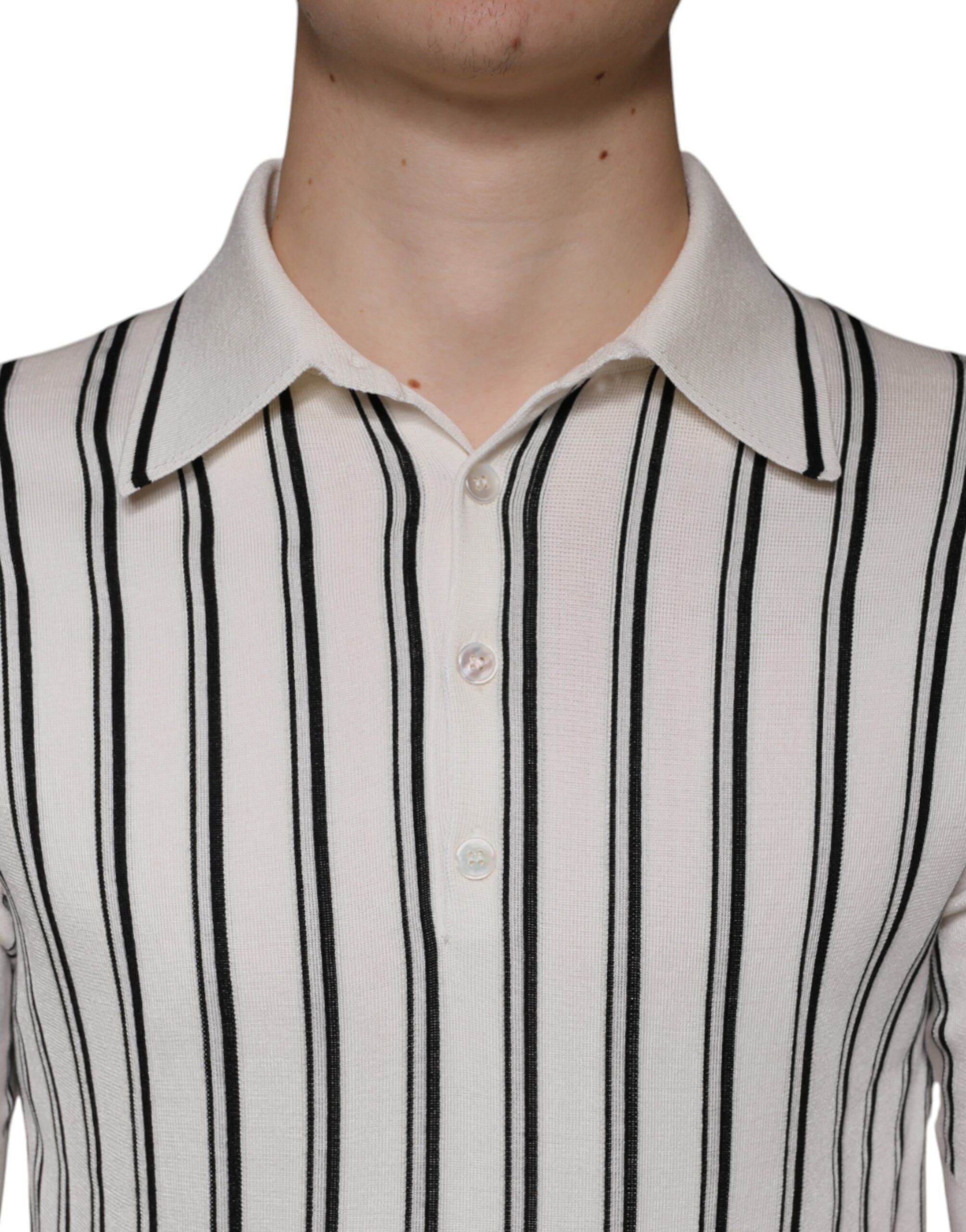 Stripe Polo Short Sleeve Men's T-shirt - Dolce & Gabbana - Modalova