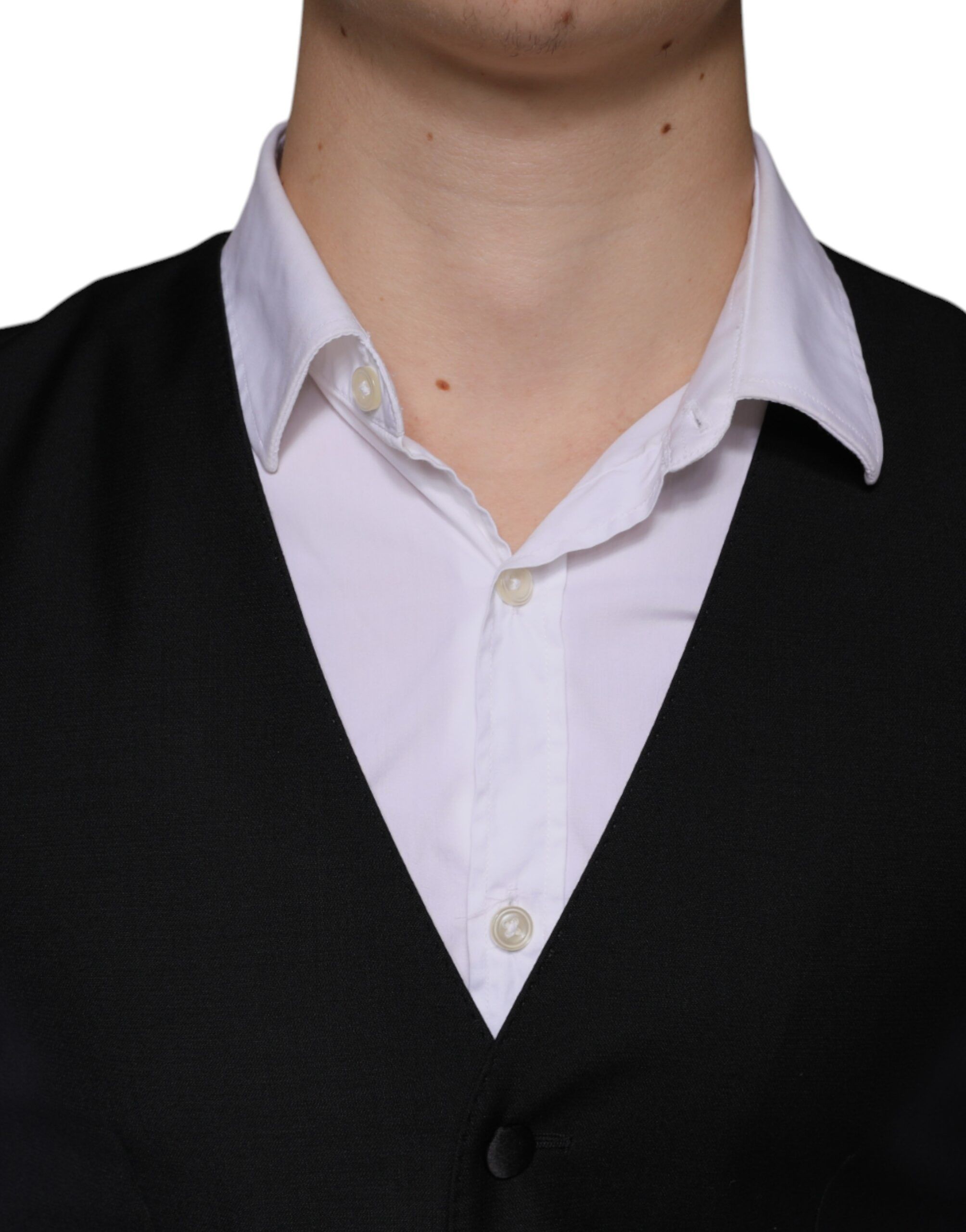 Wool Waistcoat Dress Formal Men's Vest - Dolce & Gabbana - Modalova