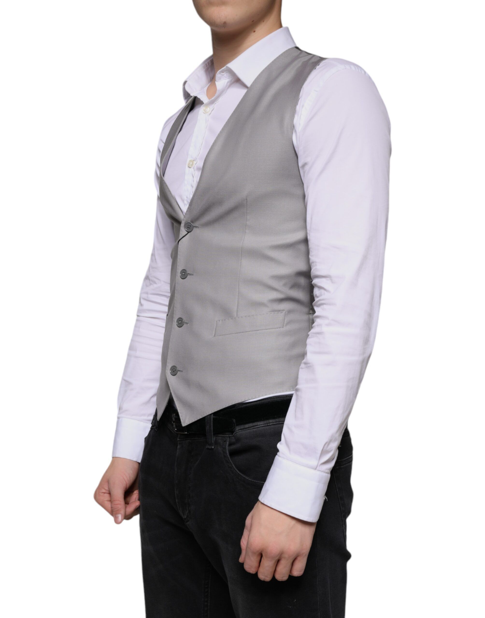 Light Wool Formal Dress Waistcoat Men's Vest - Dolce & Gabbana - Modalova