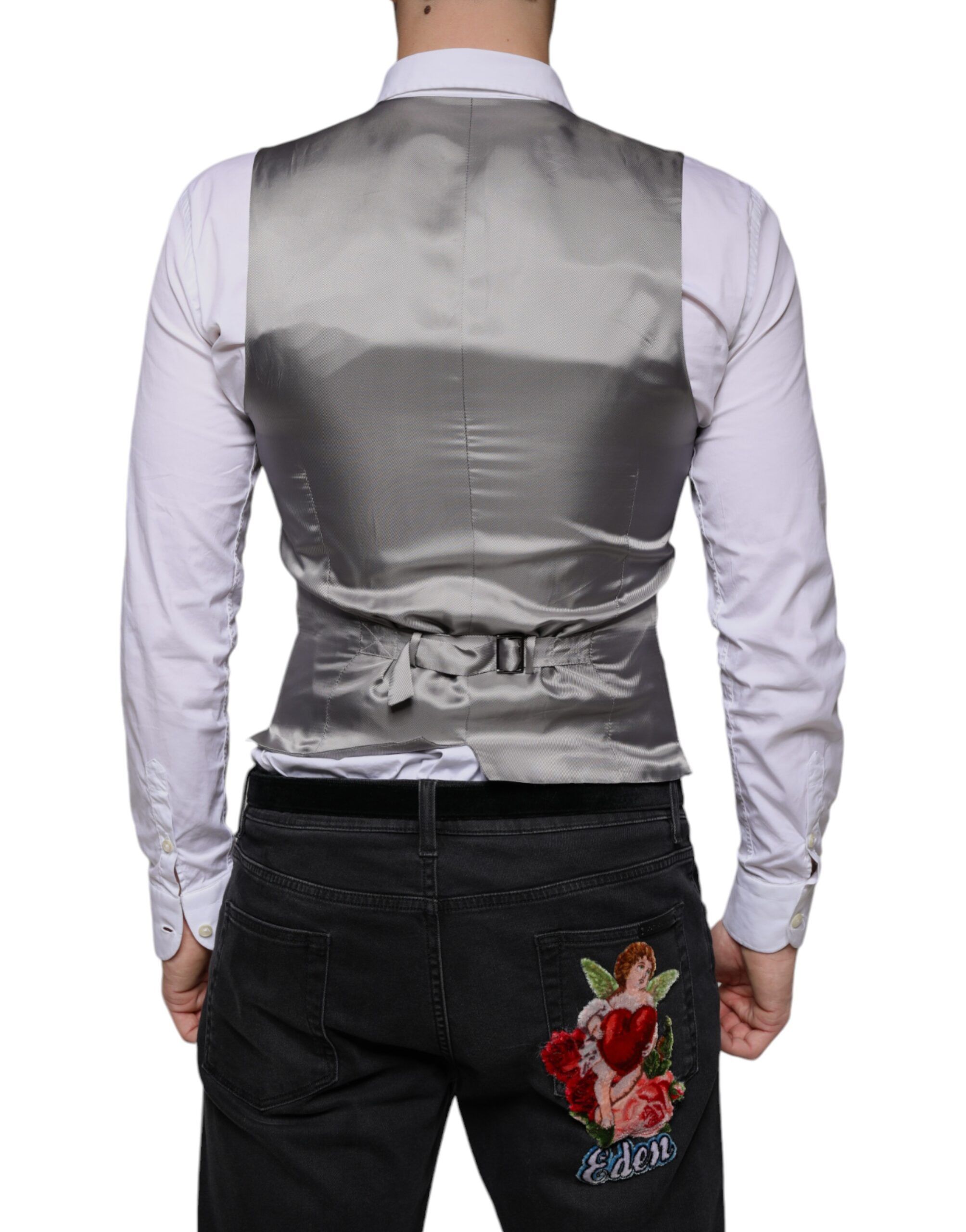 Light Wool Formal Dress Waistcoat Men's Vest - Dolce & Gabbana - Modalova