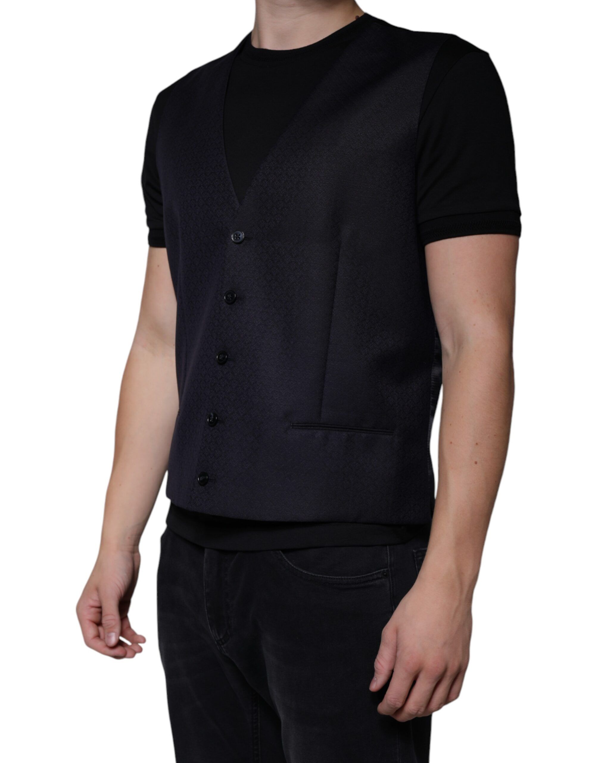 Wool Waistcoat Dress Formal Men's Vest - Dolce & Gabbana - Modalova