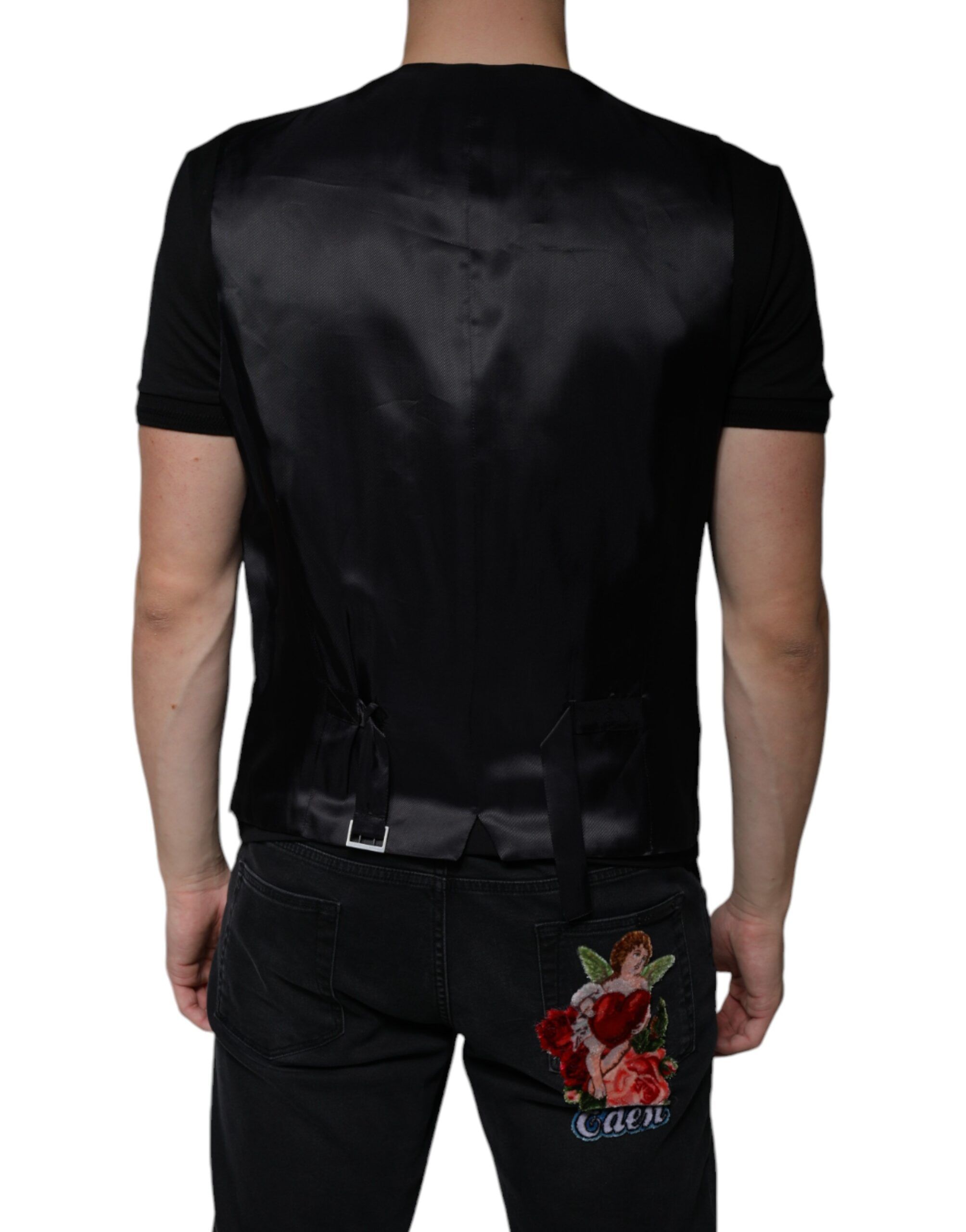 Wool Waistcoat Dress Formal Men's Vest - Dolce & Gabbana - Modalova