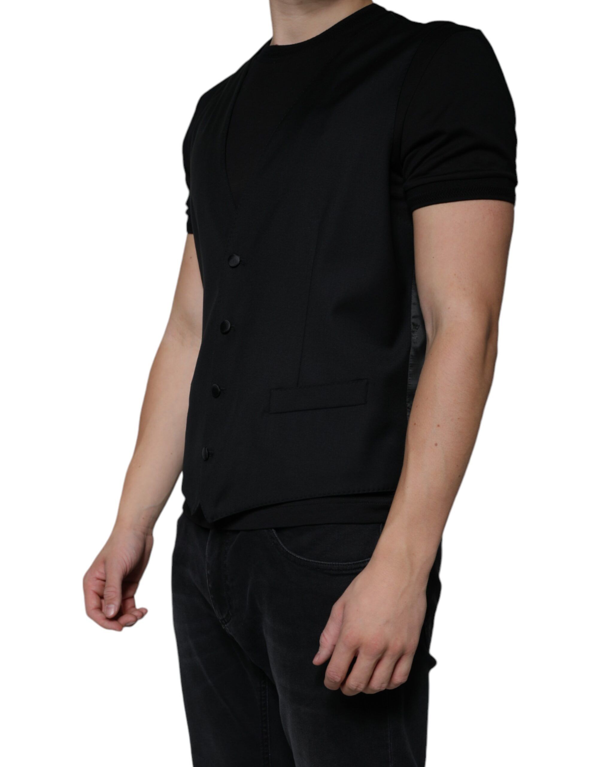 Wool Waistcoat Dress Formal Men's Vest - Dolce & Gabbana - Modalova