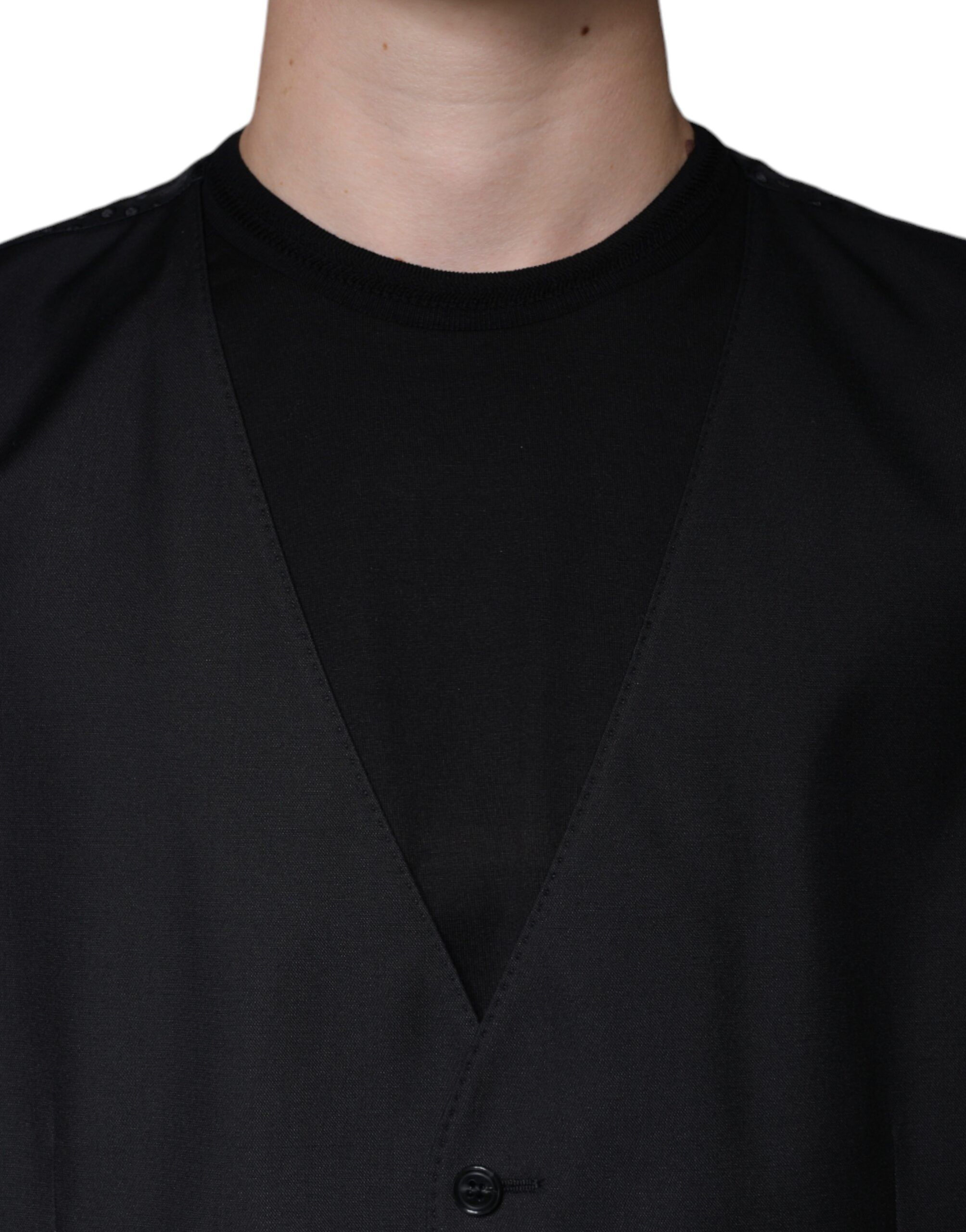 Wool Waistcoat Dress Formal Men's Vest - Dolce & Gabbana - Modalova
