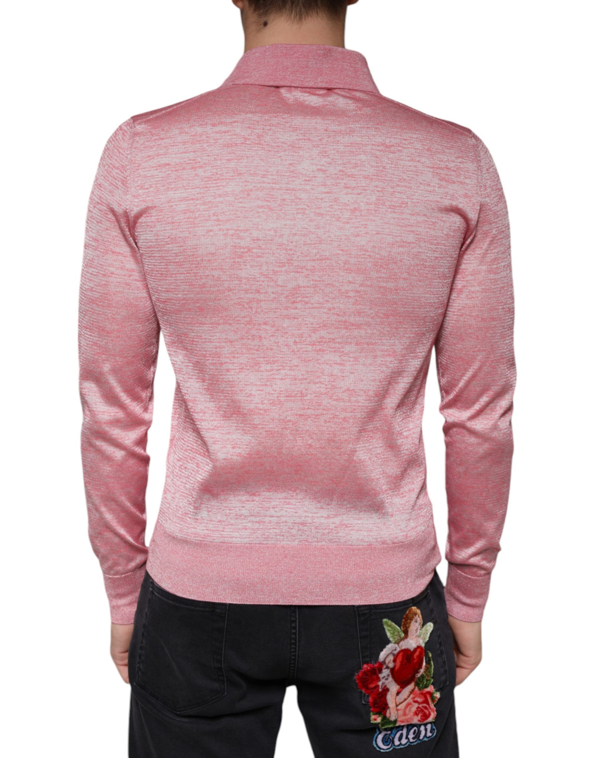 Polyester Long Sleeve Men Polo Men's T-shirt - Dolce & Gabbana - Modalova
