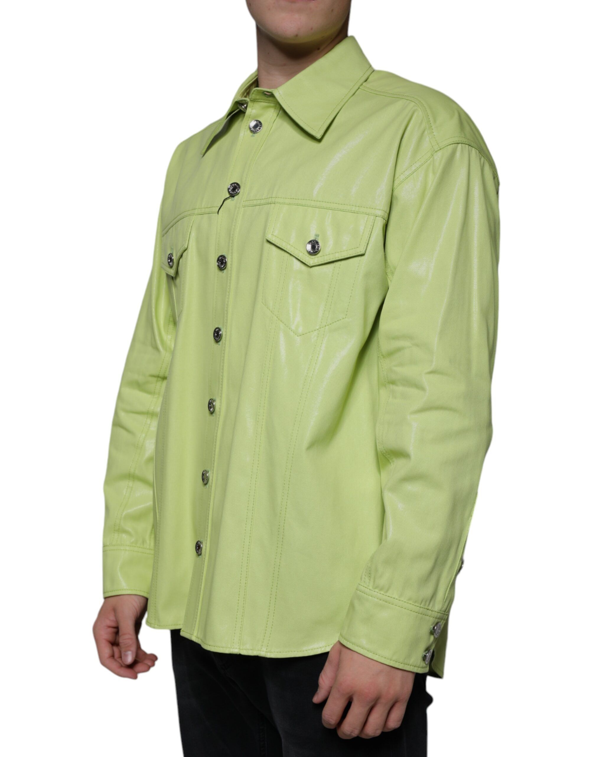 Cotton Collared Men Button Down Men's Shirt - Dolce & Gabbana - Modalova