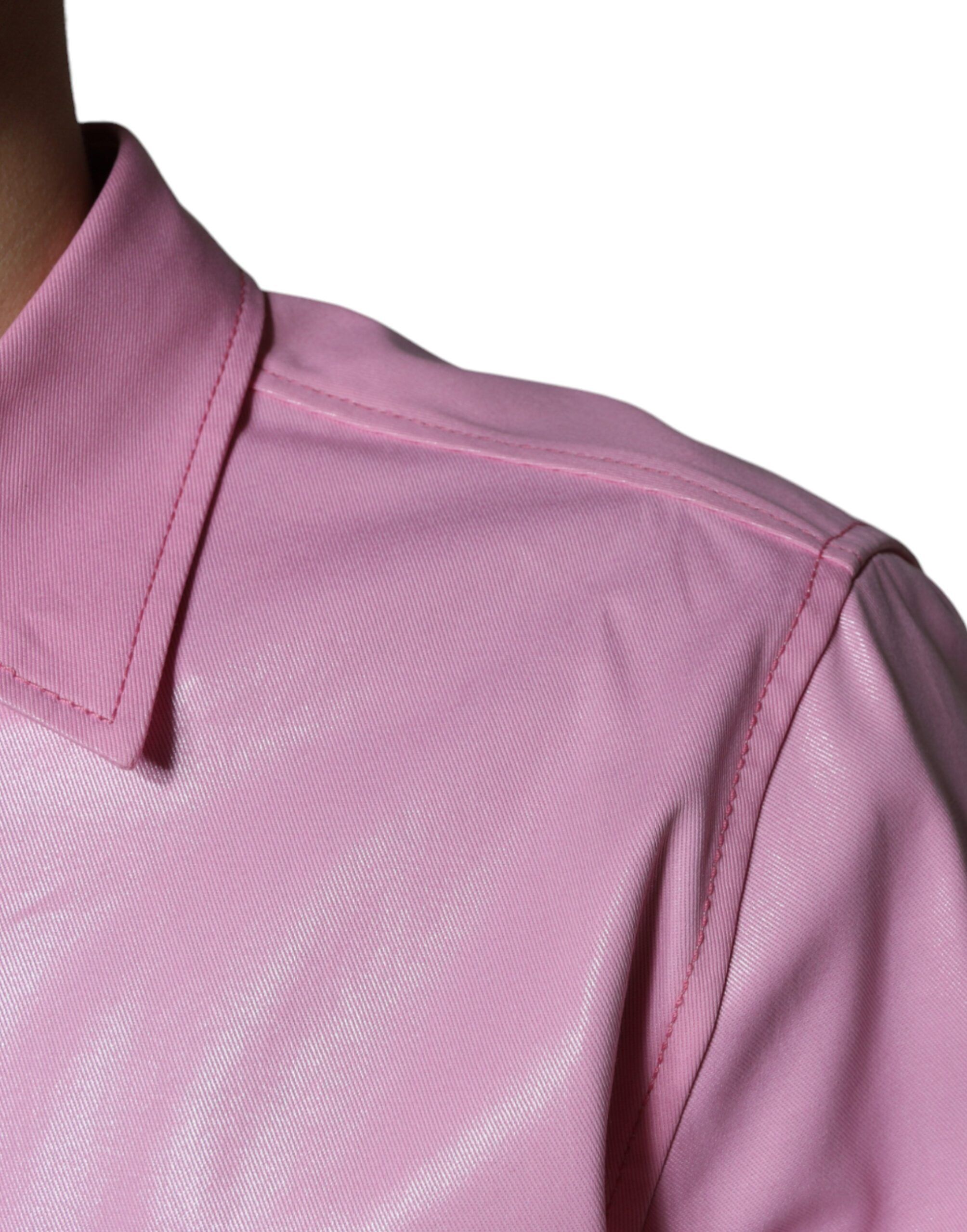 Cotton Collared Button Down Men's Shirt - Dolce & Gabbana - Modalova