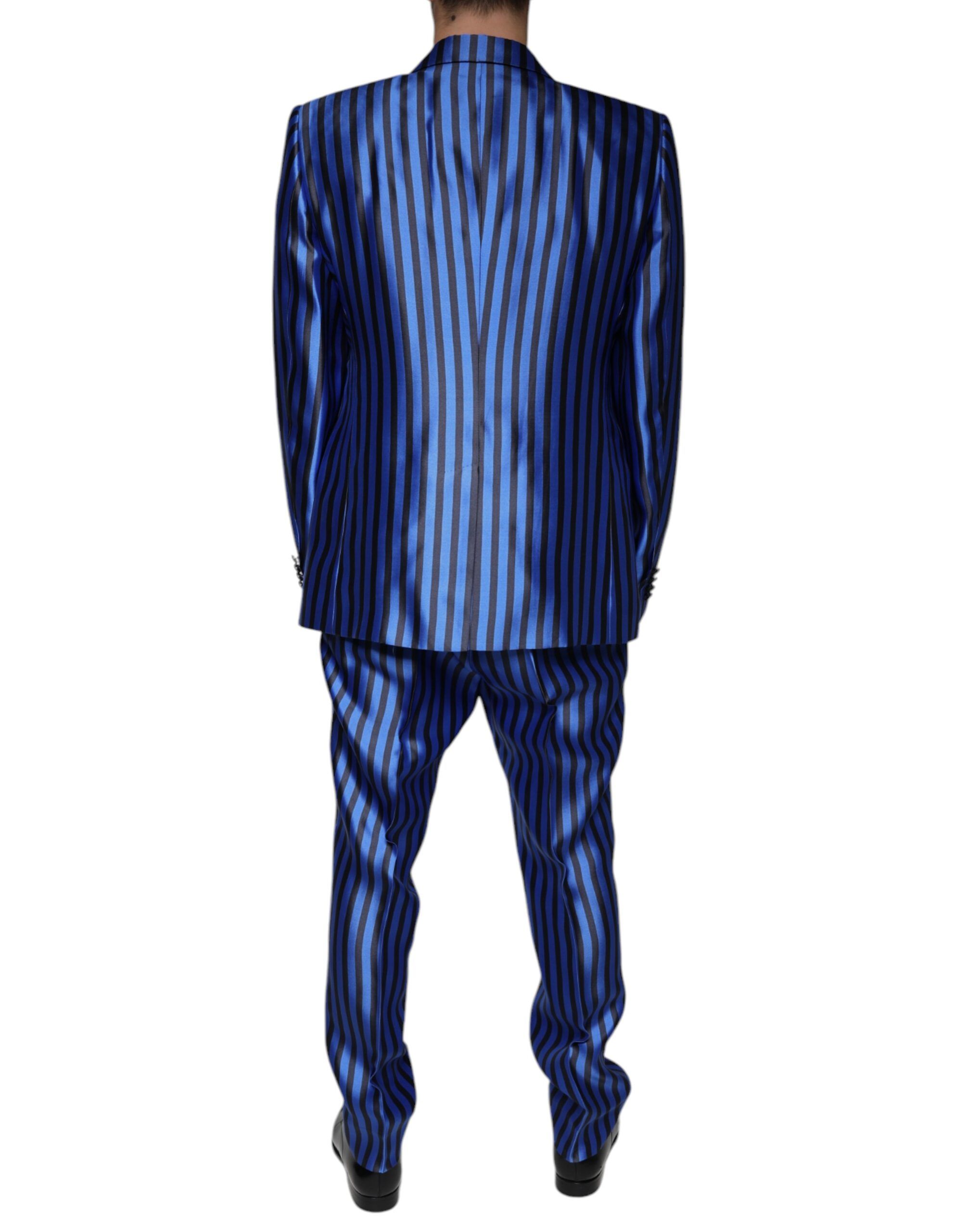 Metallic Stripes Formal 3 Piece Men's Suit (Pre-Owned) - Dolce & Gabbana - Modalova