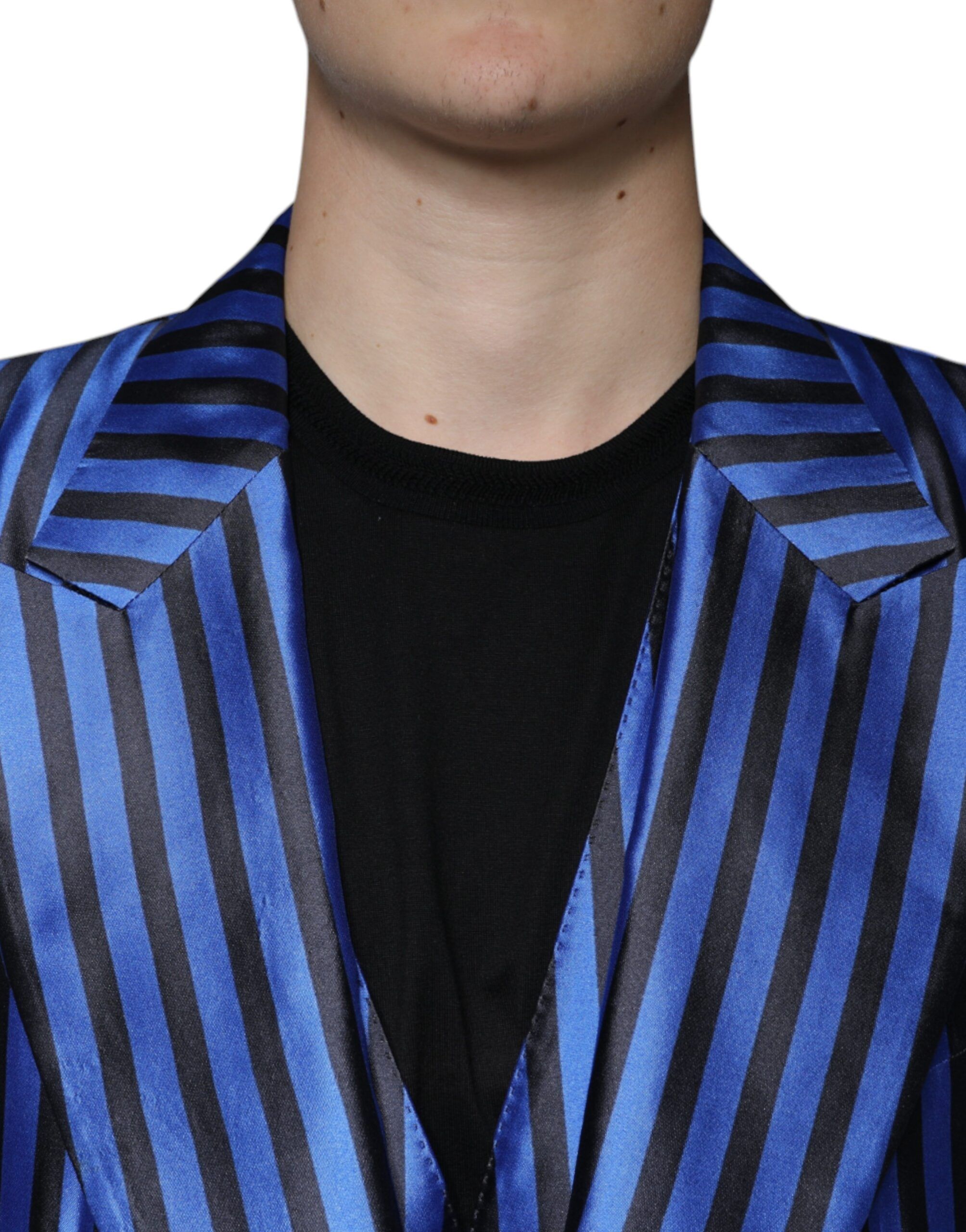 Metallic Stripes Formal 3 Piece Men's Suit (Pre-Owned) - Dolce & Gabbana - Modalova