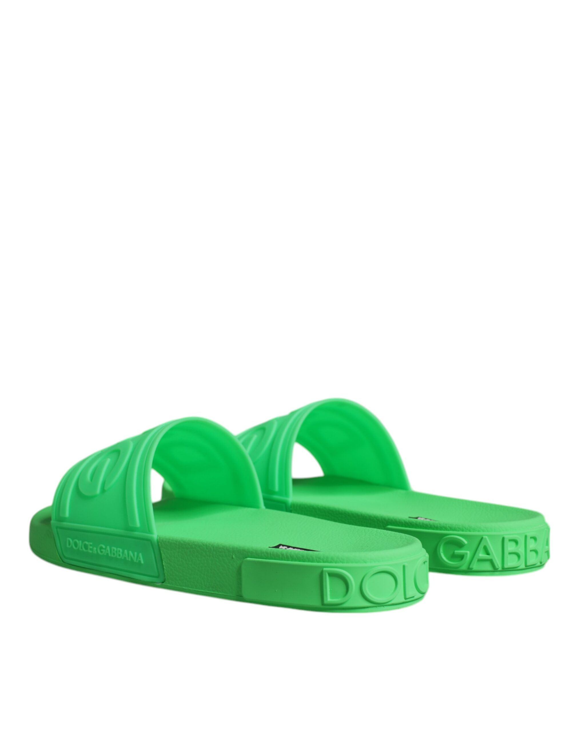 Leather Slides Sandals Beachwear Men's Shoes - Dolce & Gabbana - Modalova