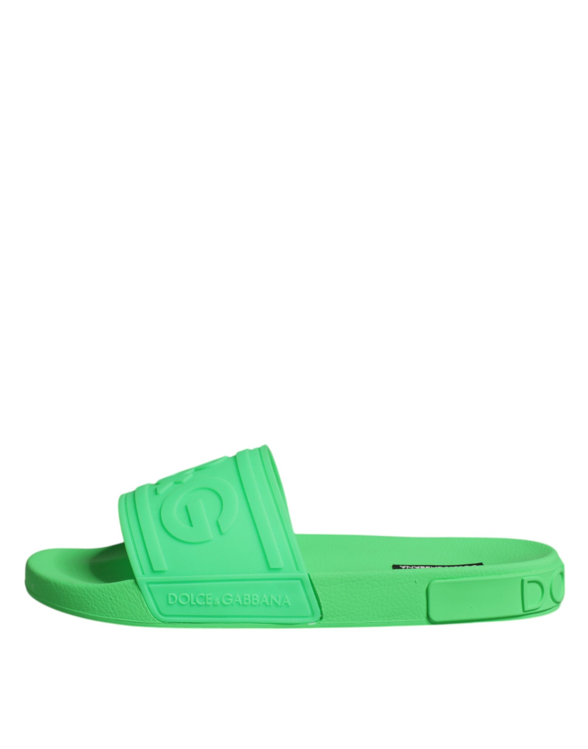 Leather Slides Sandals Beachwear Men's Shoes - Dolce & Gabbana - Modalova