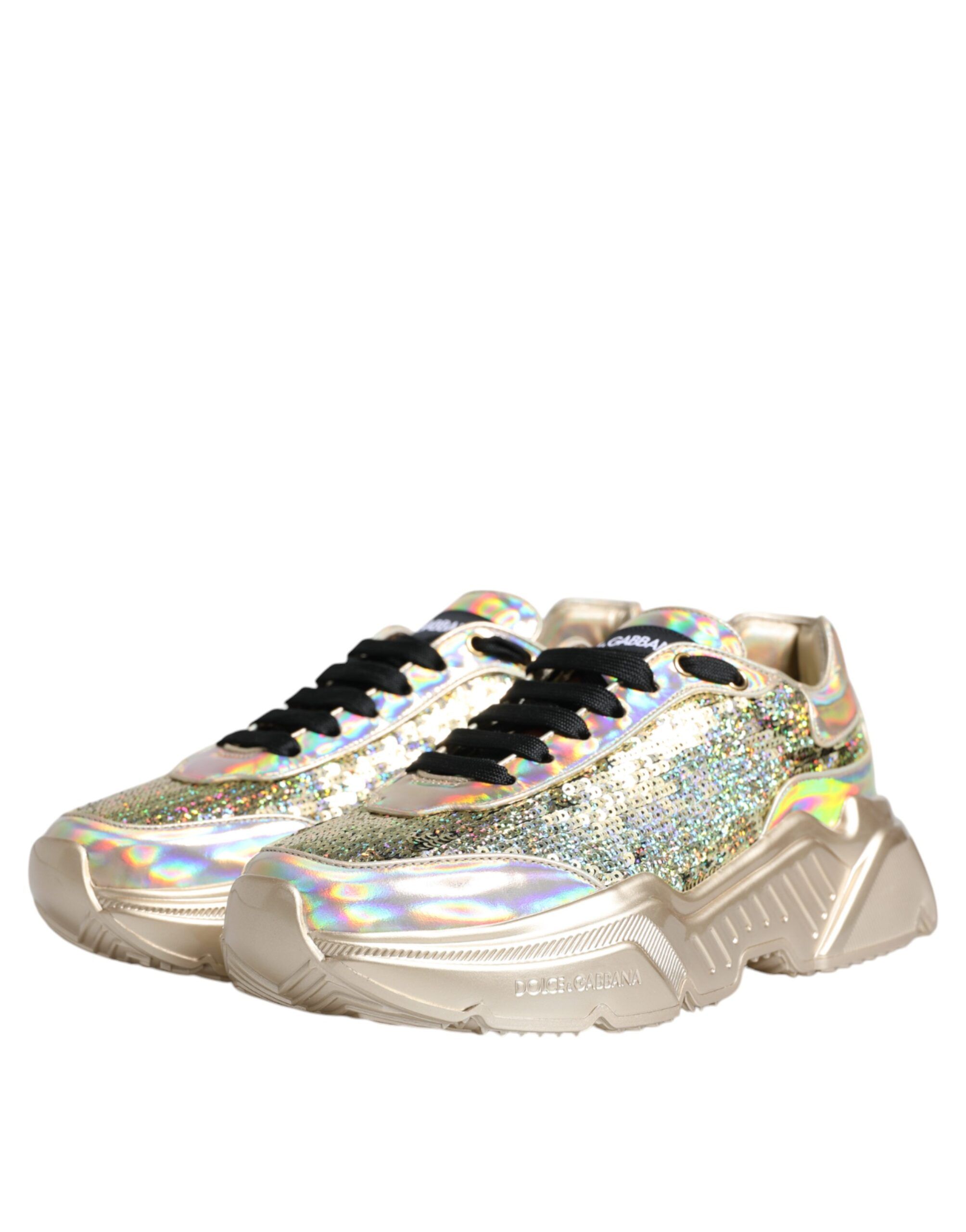 Sequin Iridiscent Daymaster Sneakers Men's Shoes - Dolce & Gabbana - Modalova