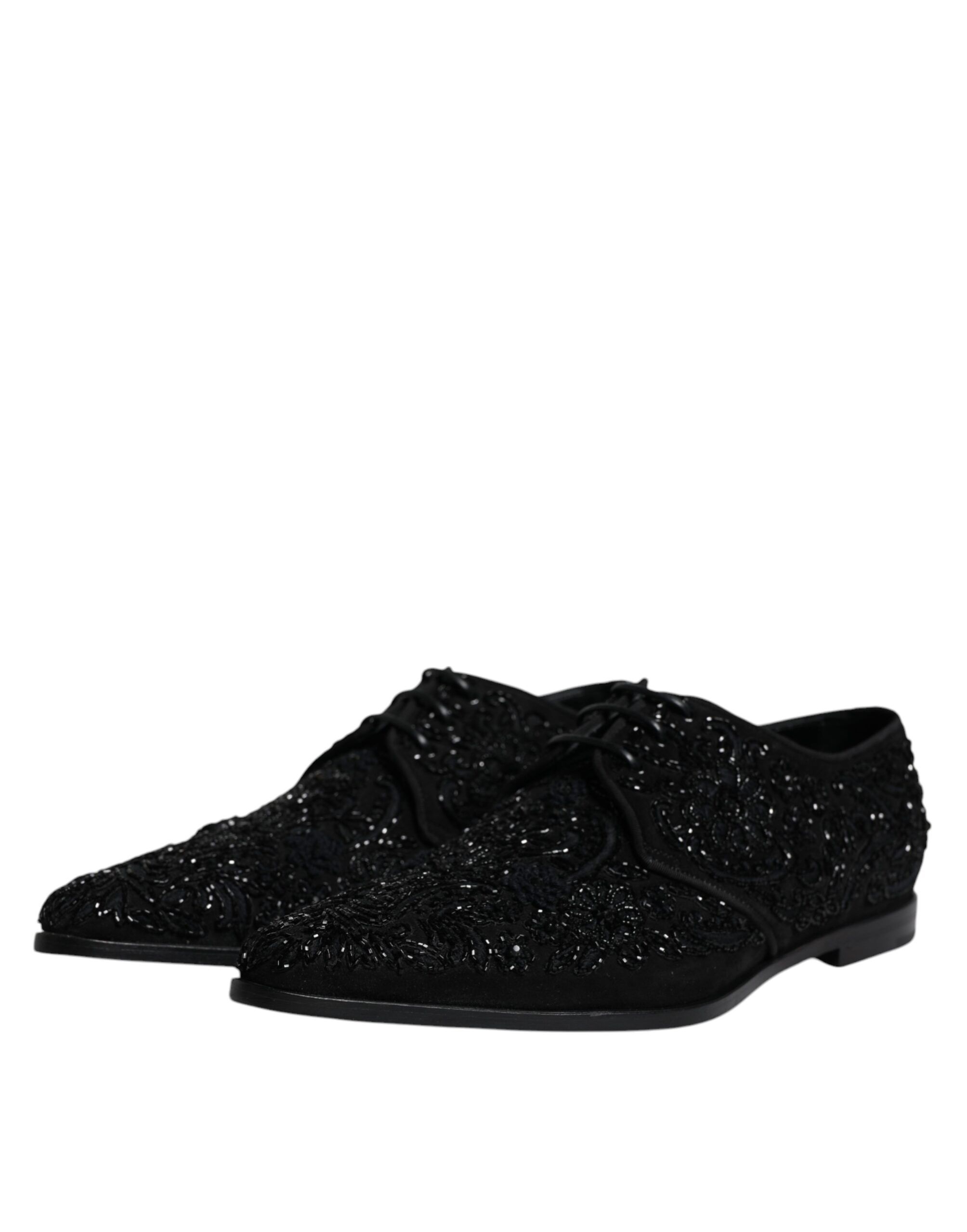Embellished Suede Derby Formal Men's Shoes - Dolce & Gabbana - Modalova