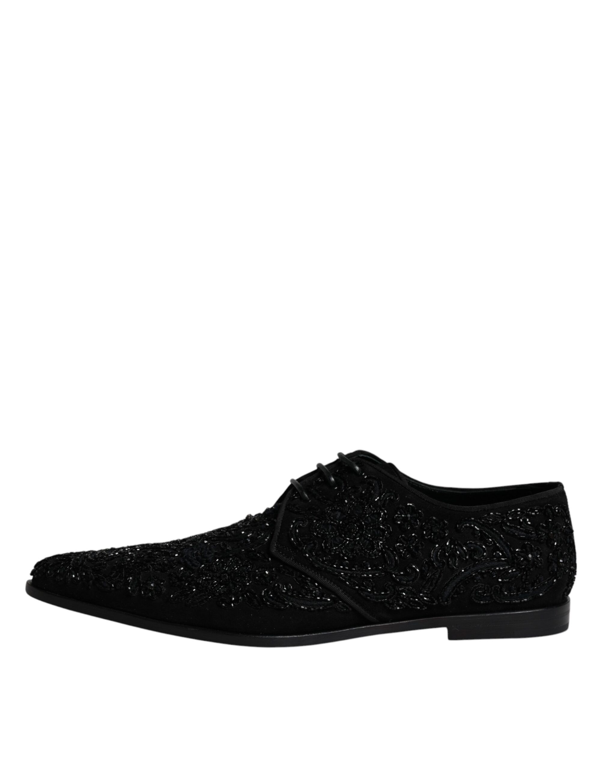 Embellished Suede Derby Formal Men's Shoes - Dolce & Gabbana - Modalova