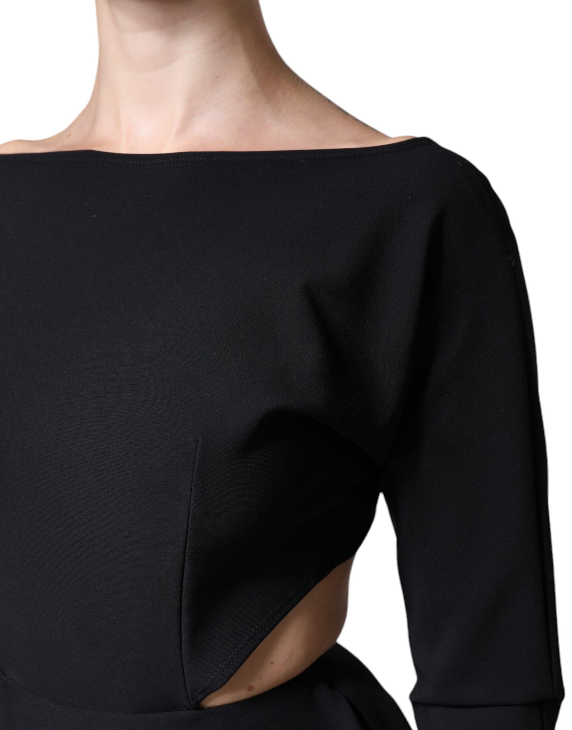 Viscose Cut Out A-line Long Sleeves Mini Women's Dress - Dolce & Gabbana - Modalova