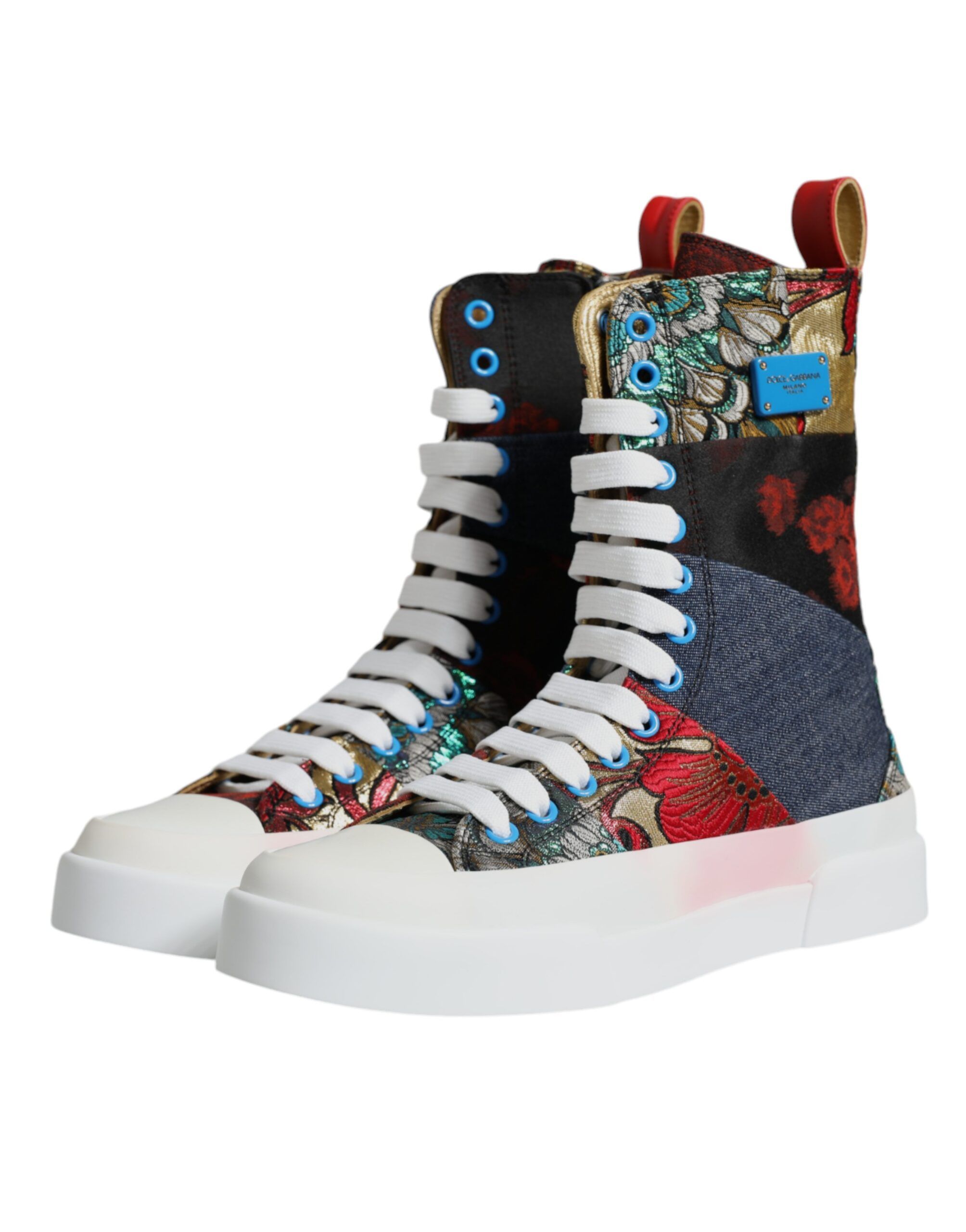 Patchwork High Top Sneakers Women's Shoes (Pre-Owned) - Dolce & Gabbana - Modalova