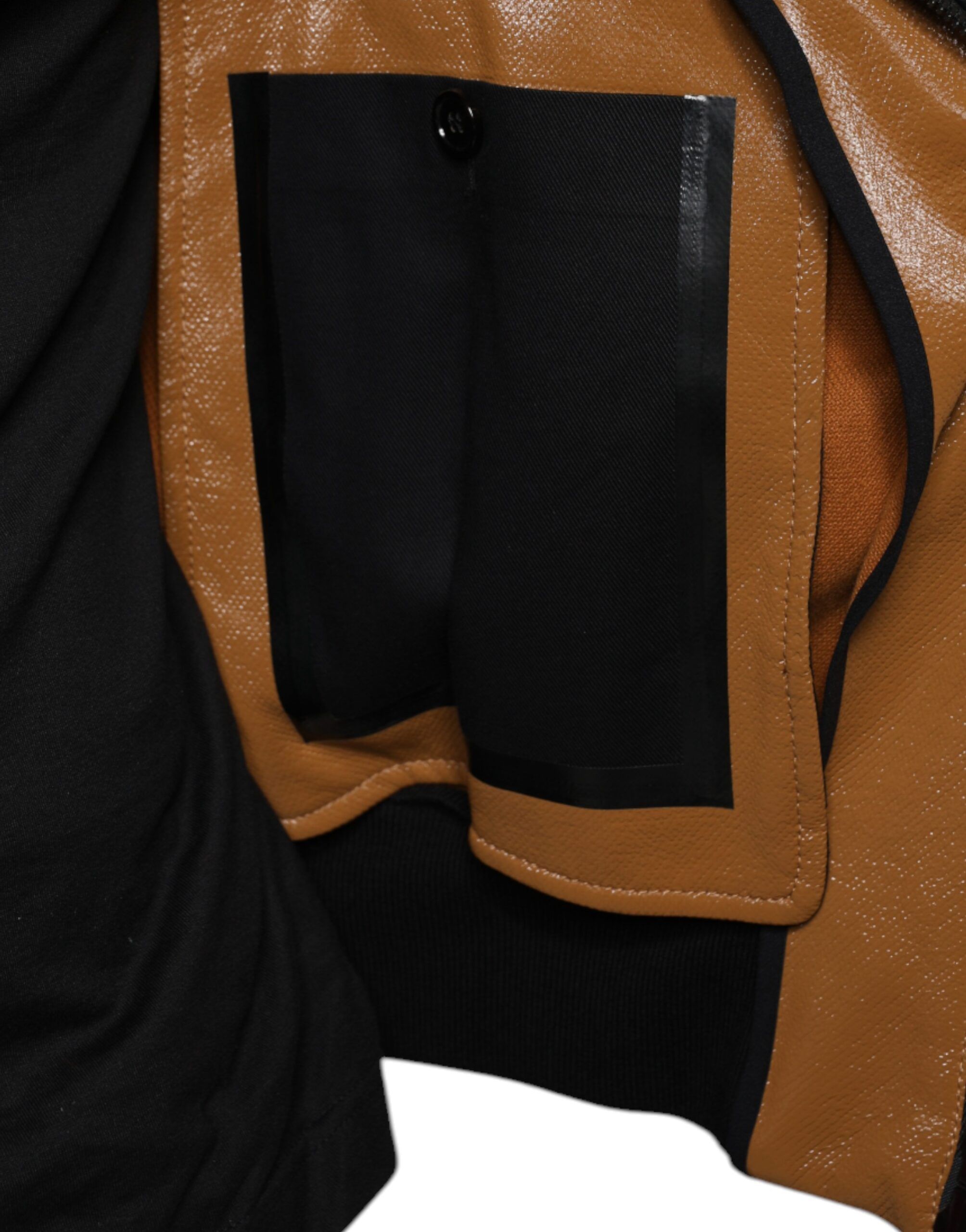 Leather Full Zip Men Bomber Men's Jacket - Dolce & Gabbana - Modalova