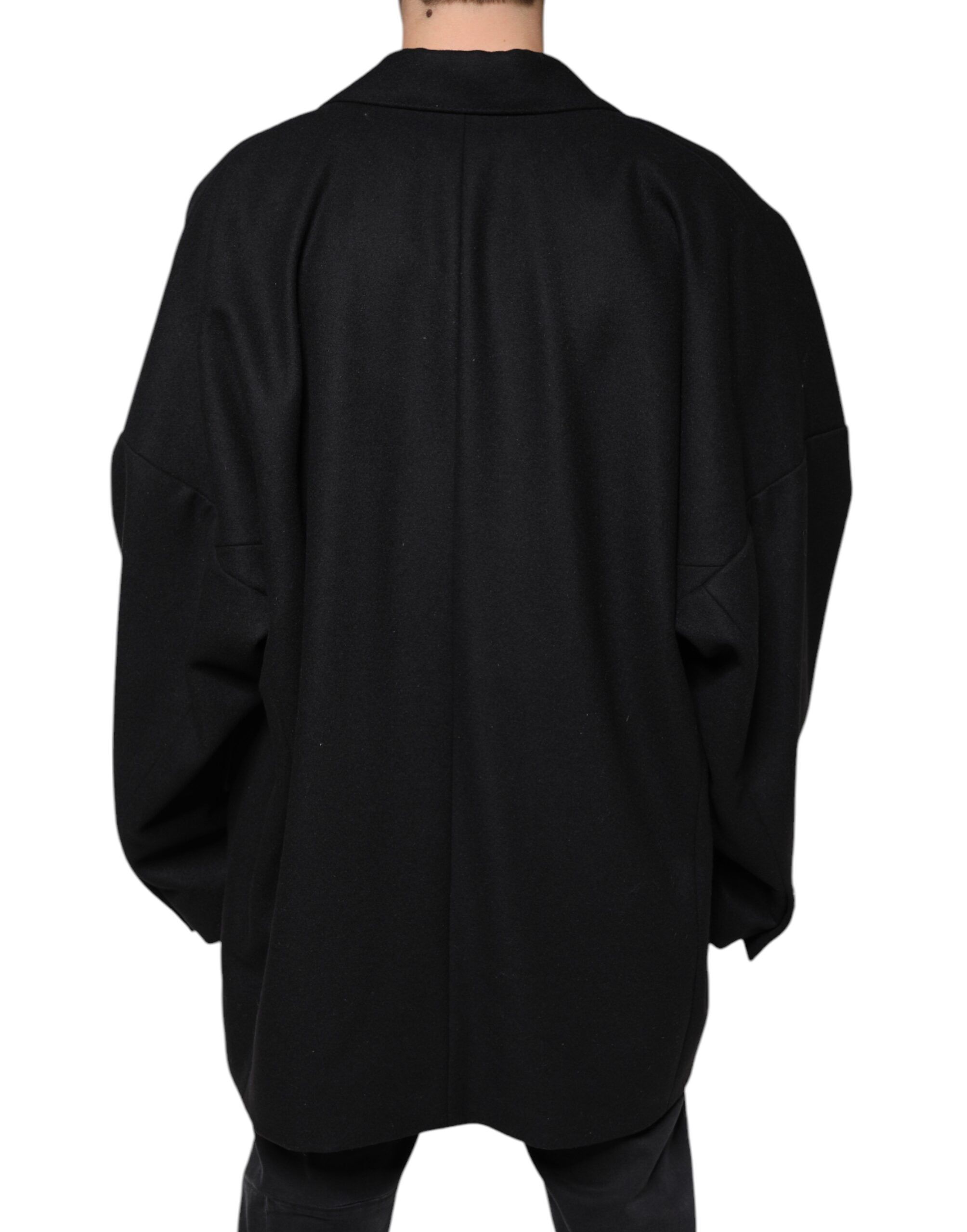 Wool Double Breasted Men Coat Men's Jacket - Dolce & Gabbana - Modalova
