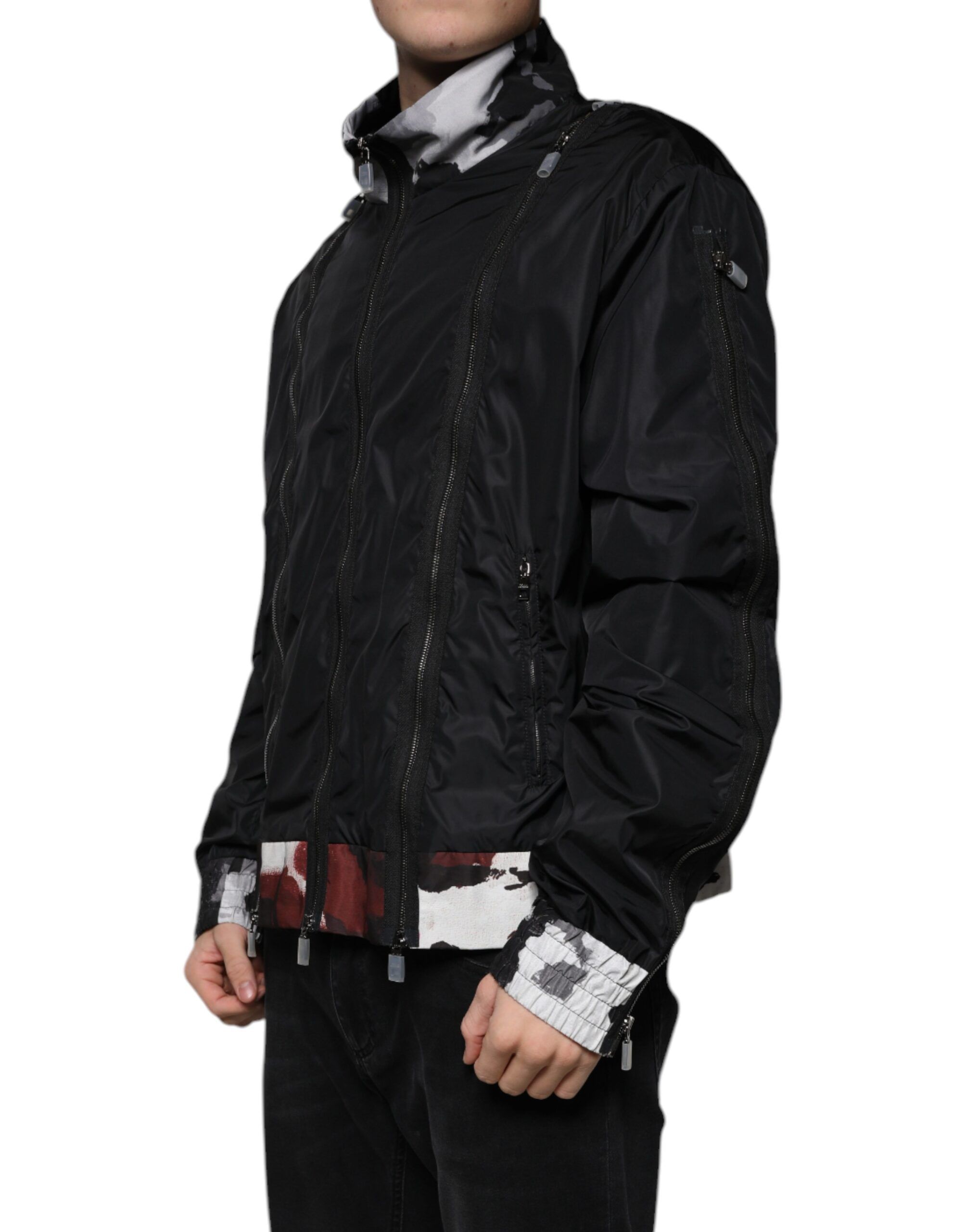 Nylon Full Zip Men Bomber Men's Jacket - Dolce & Gabbana - Modalova