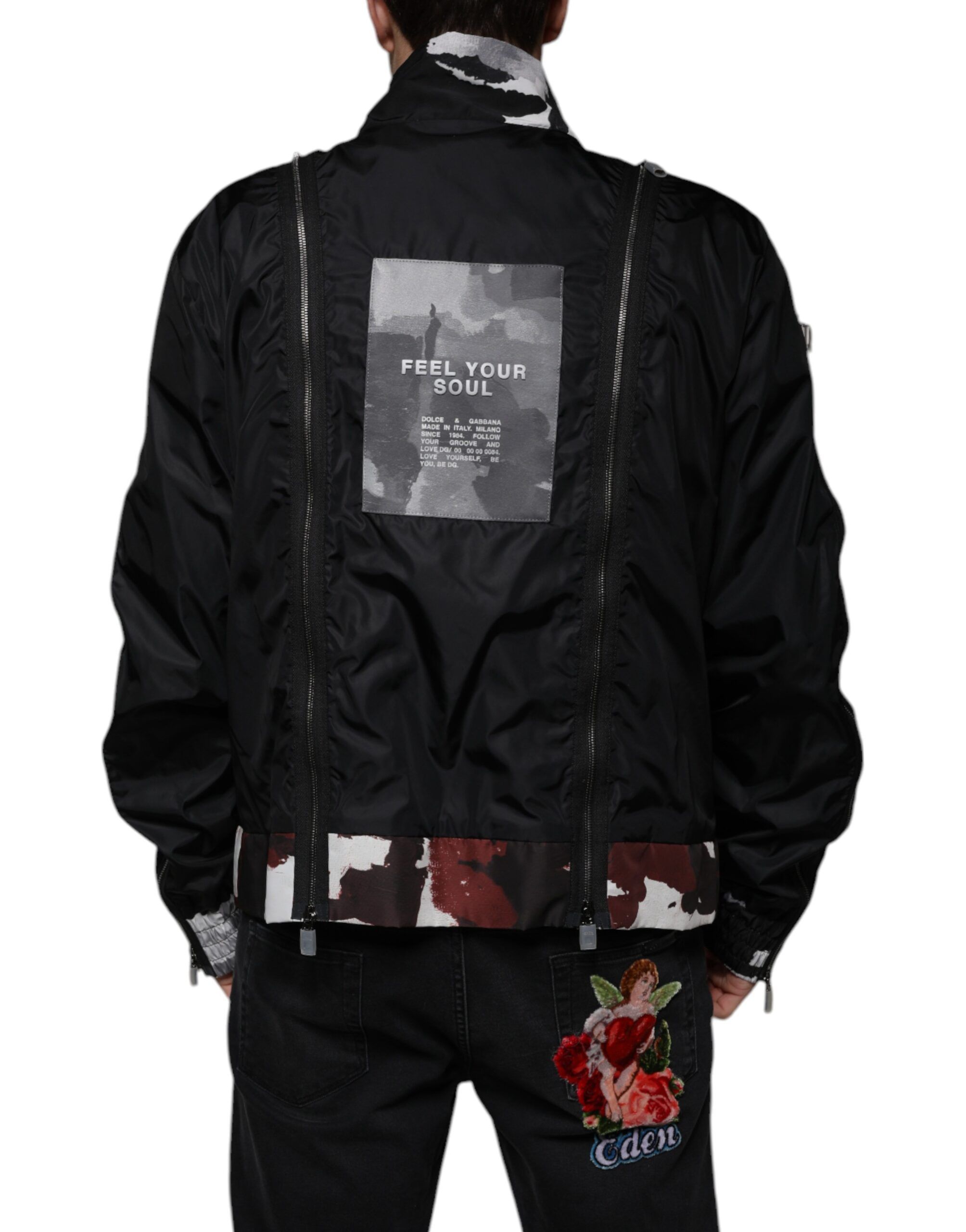 Nylon Full Zip Men Bomber Men's Jacket - Dolce & Gabbana - Modalova