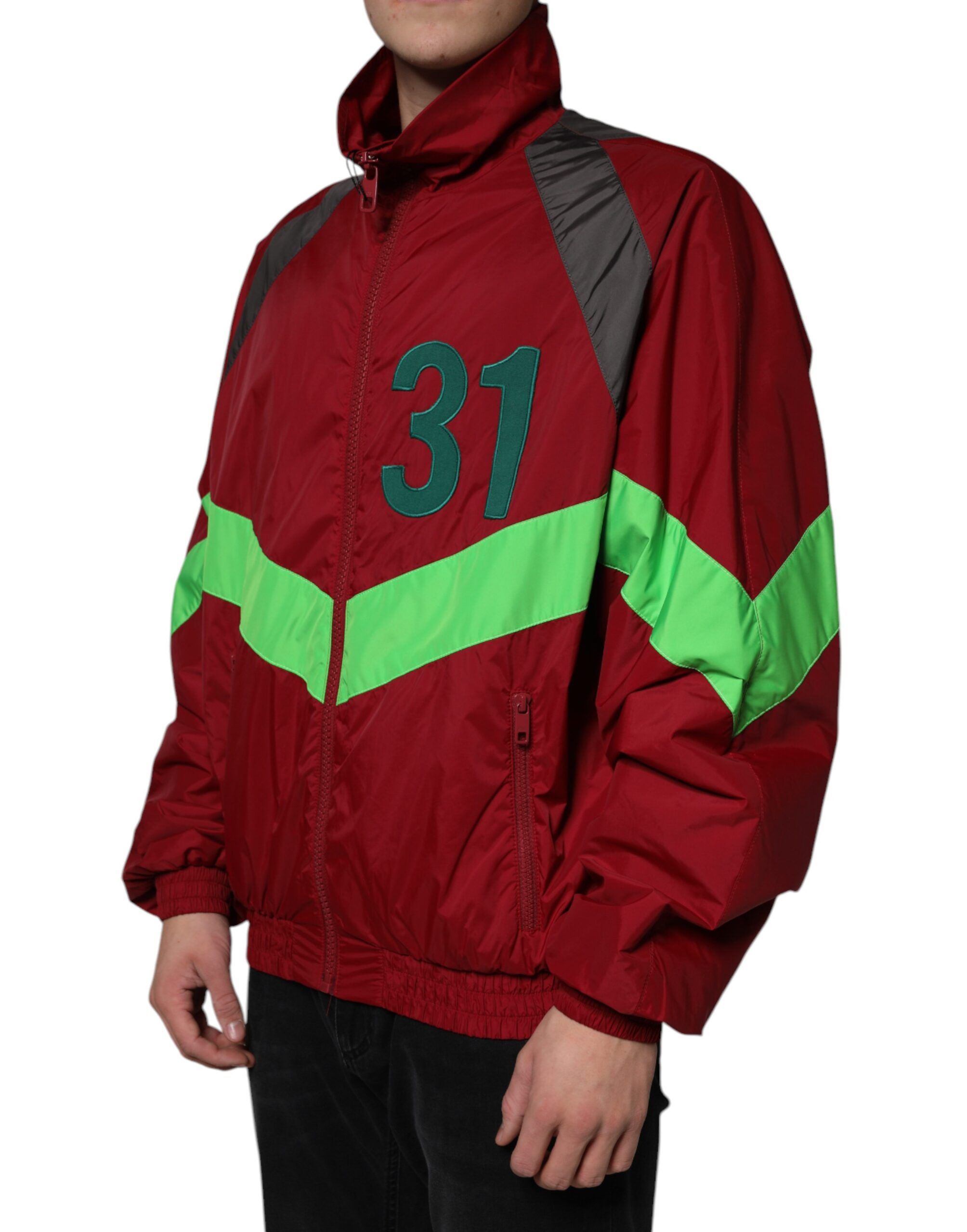 Nylon Full Zip Windbreaker Men's Jacket - Dolce & Gabbana - Modalova