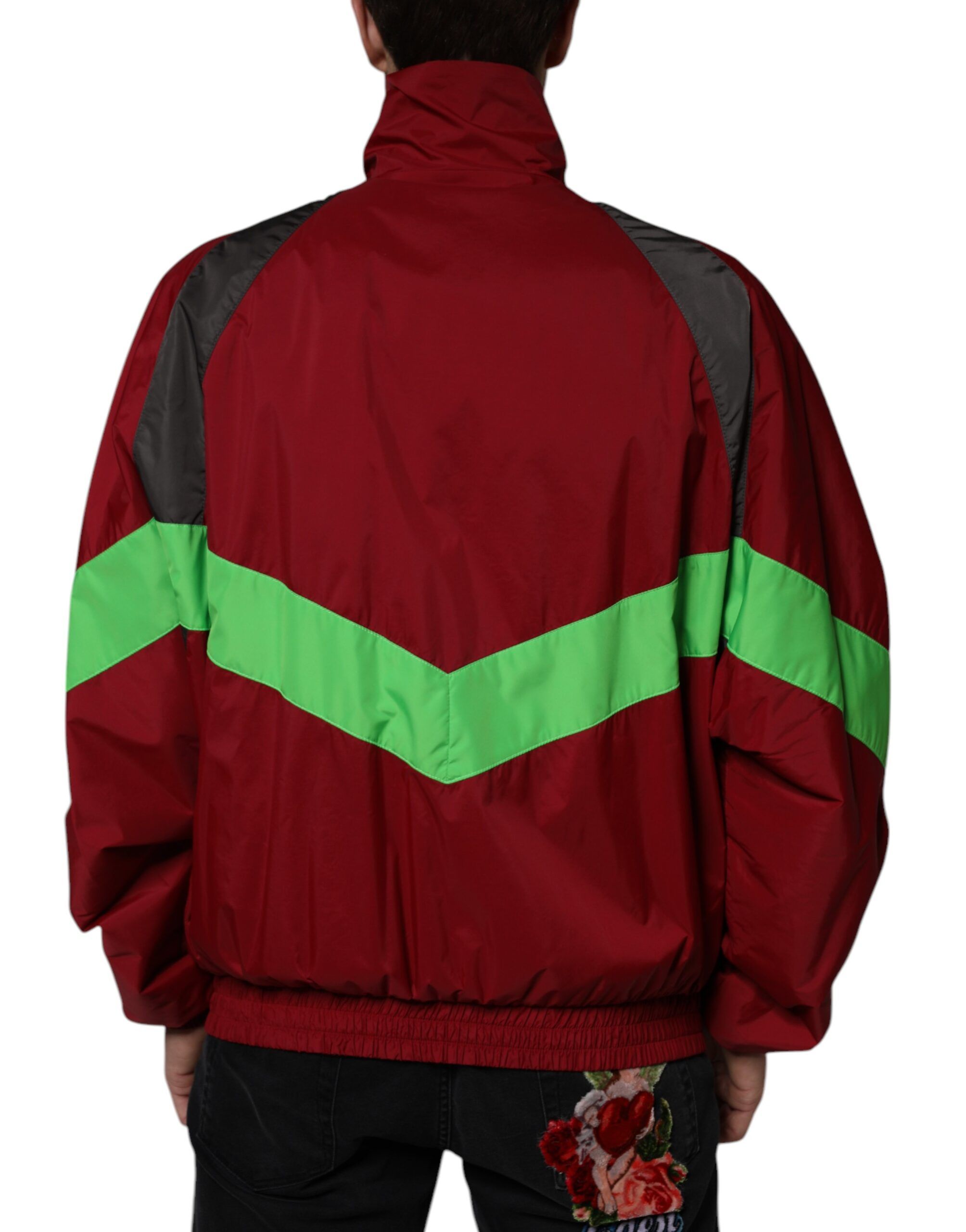 Nylon Full Zip Windbreaker Men's Jacket - Dolce & Gabbana - Modalova