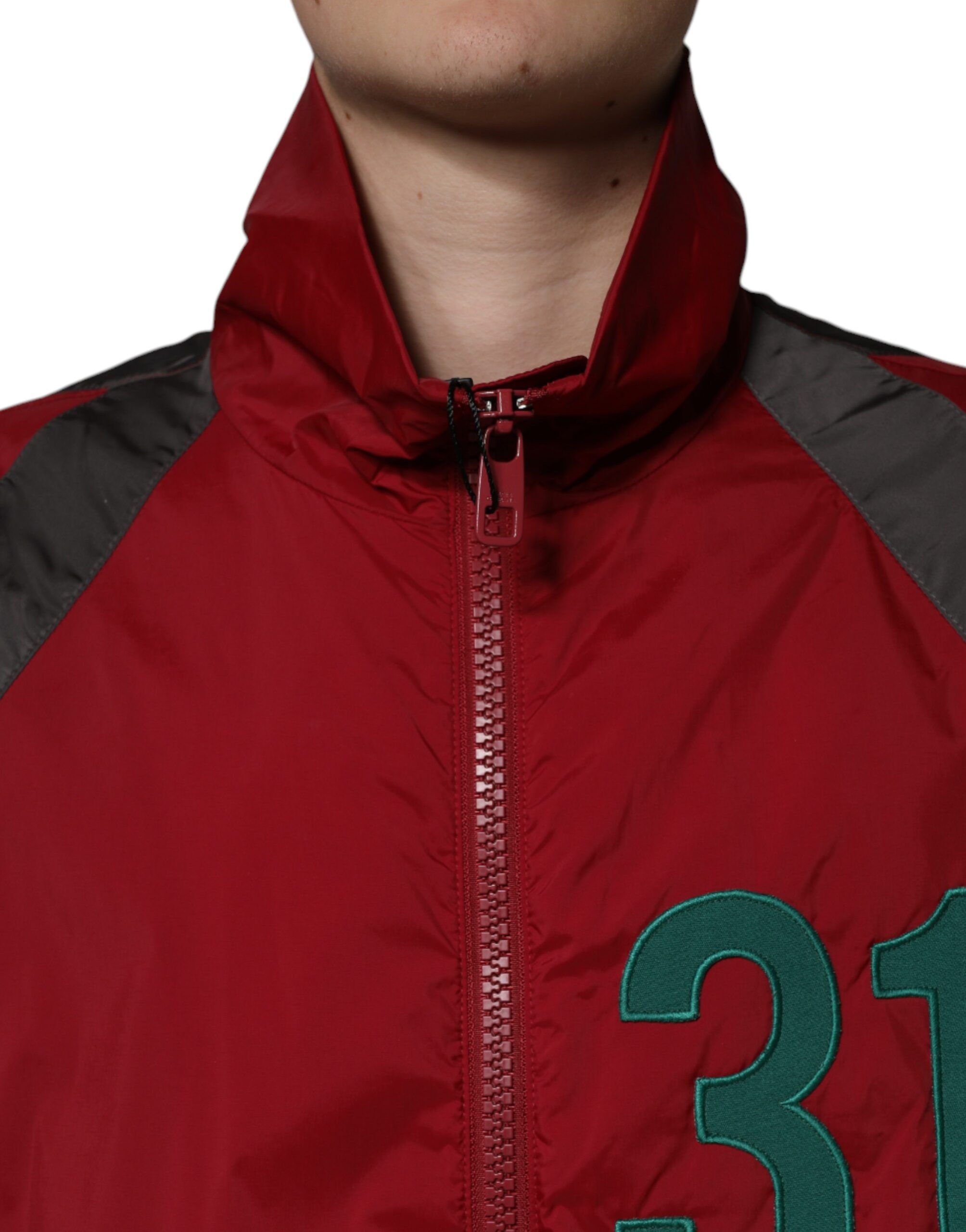 Nylon Full Zip Windbreaker Men's Jacket - Dolce & Gabbana - Modalova